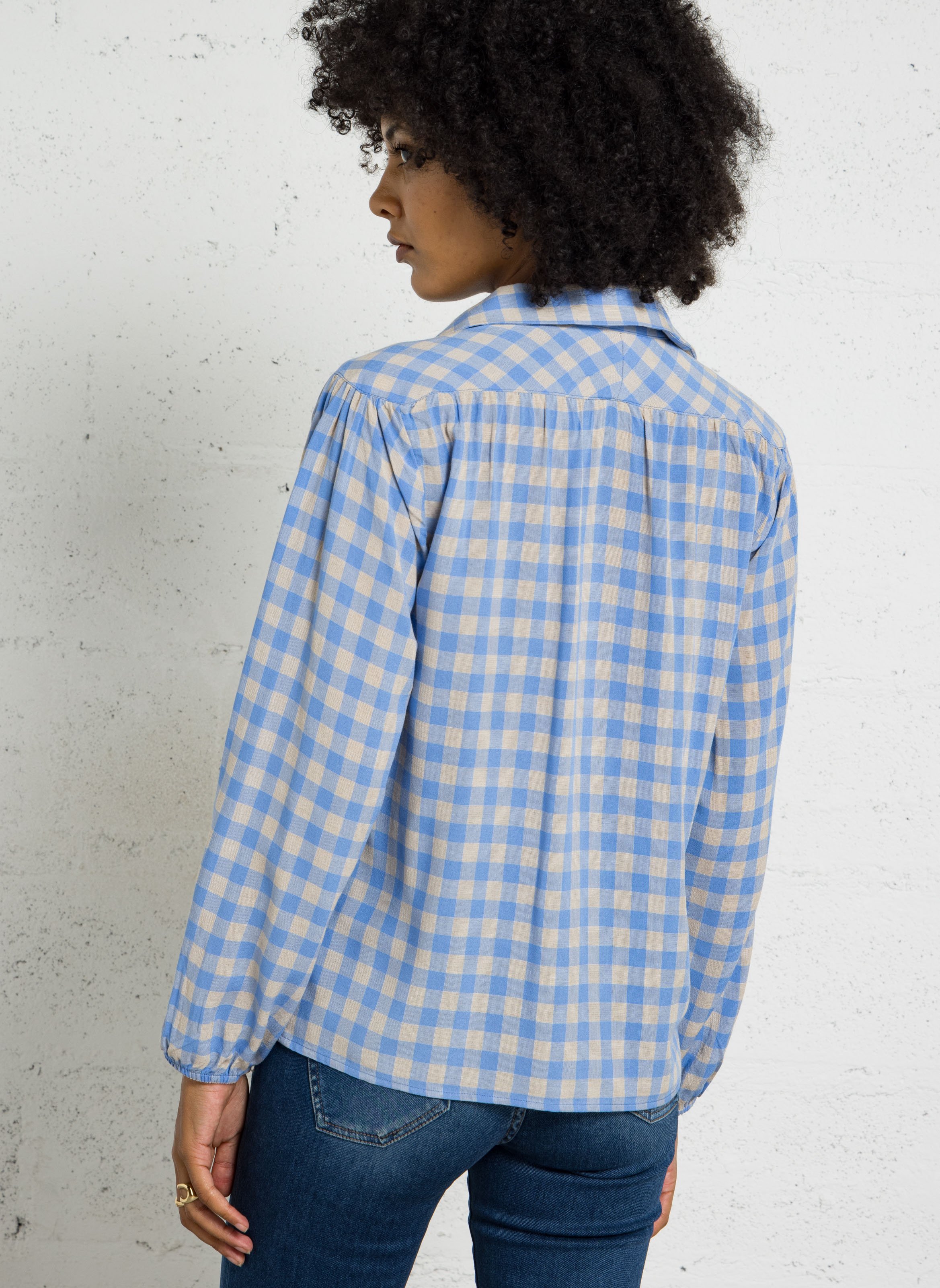 Blouse met klassieke kraag MAISON 123 Wit