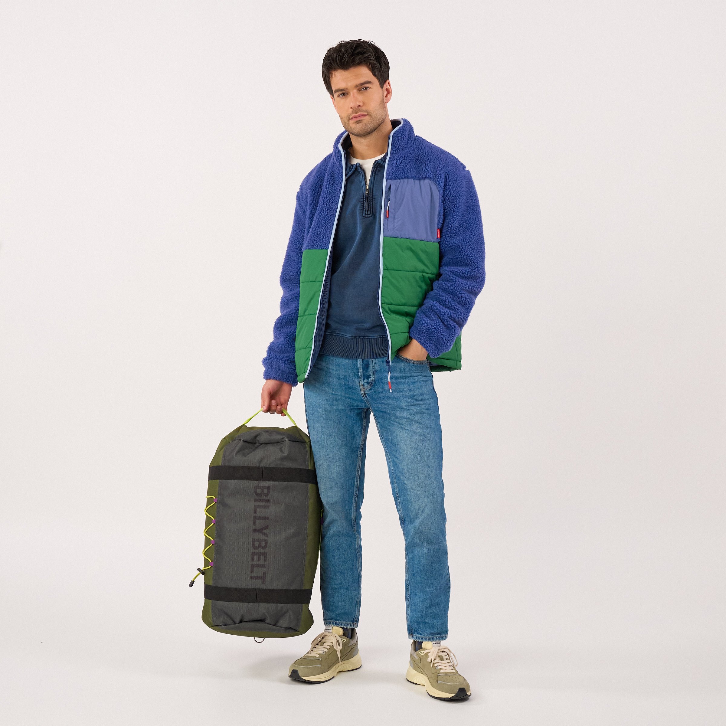 Travel bag made of recycled polyester BILLYBELT Khaki