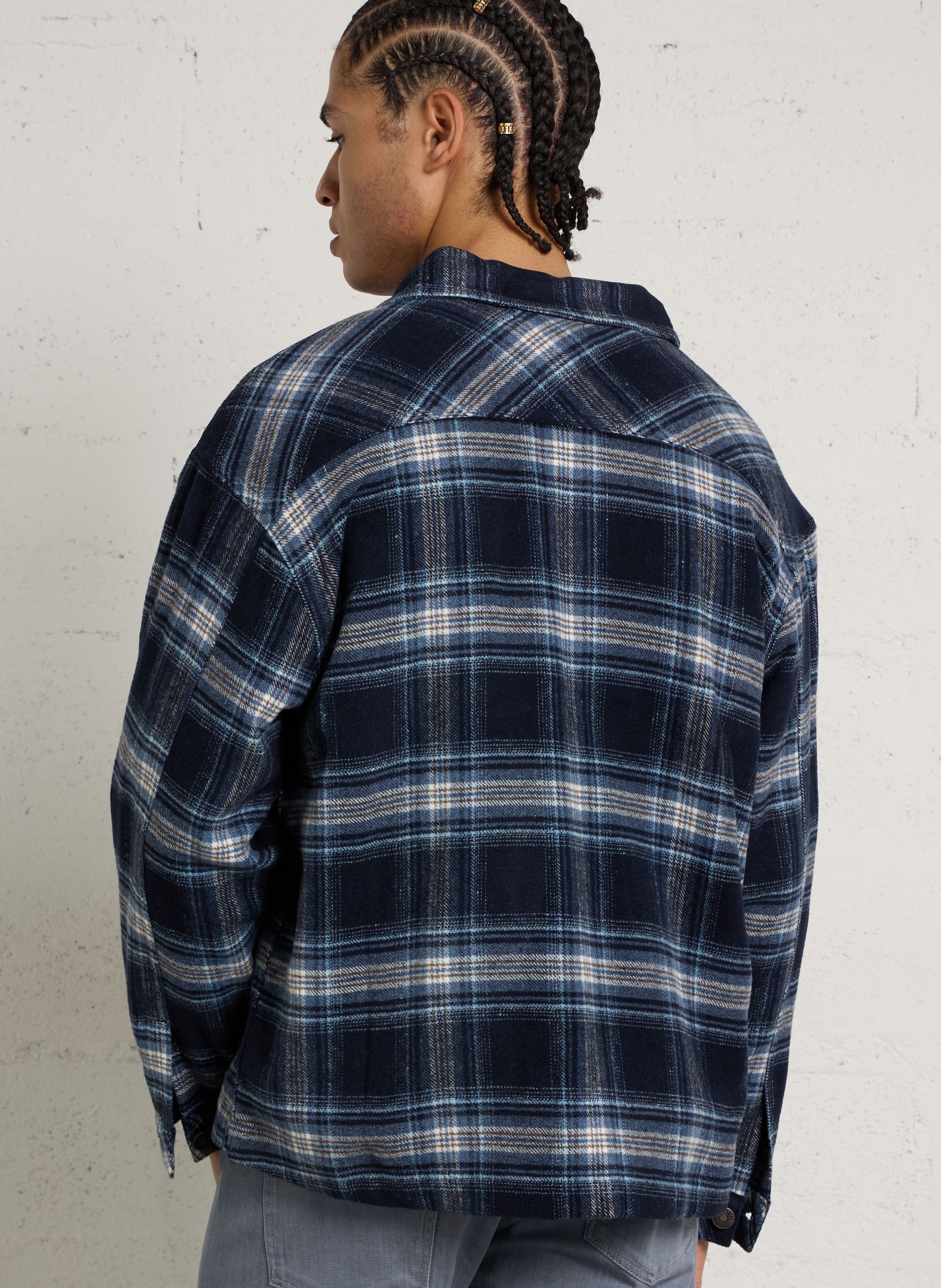 Straight checked shirt IMPERIAL Blue