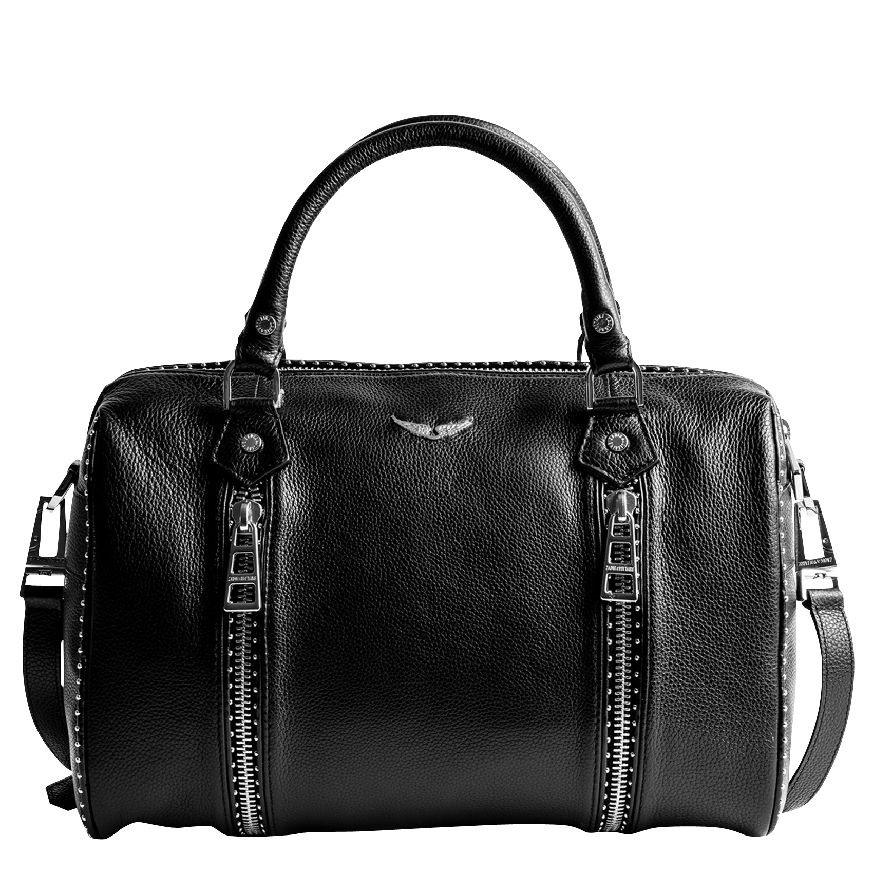 Borsa in pelle con borchie ZADIG&VOLTAIRE Nero
