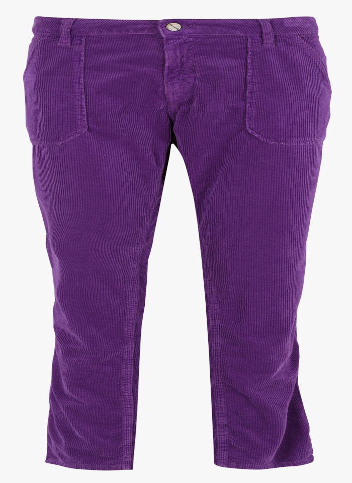 Pierce Stretch Cotton Cropped Jeans Violet Acquaverde - Women | Place ...