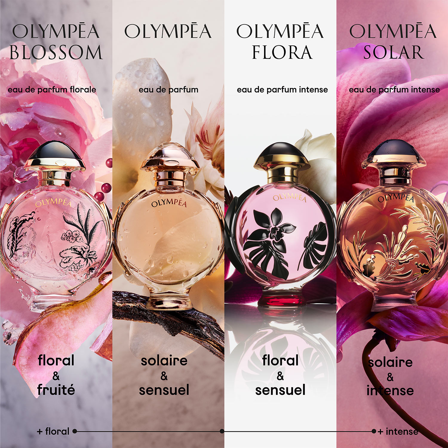 Collection Printemps t OLYMPEA FLORA EAU DE PARFUM INTENSE PACO