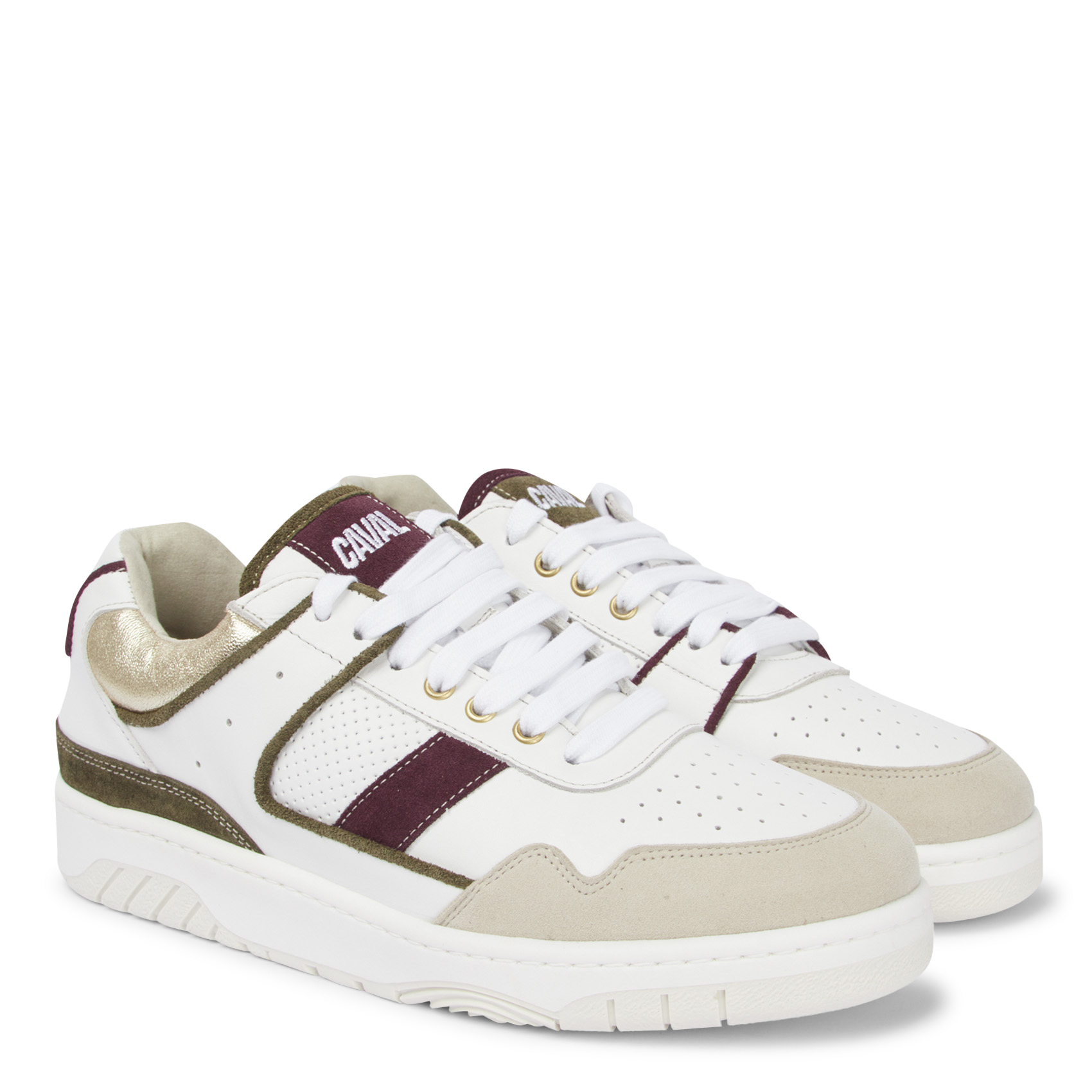 Lace-up low-top sneakers CAVAL White