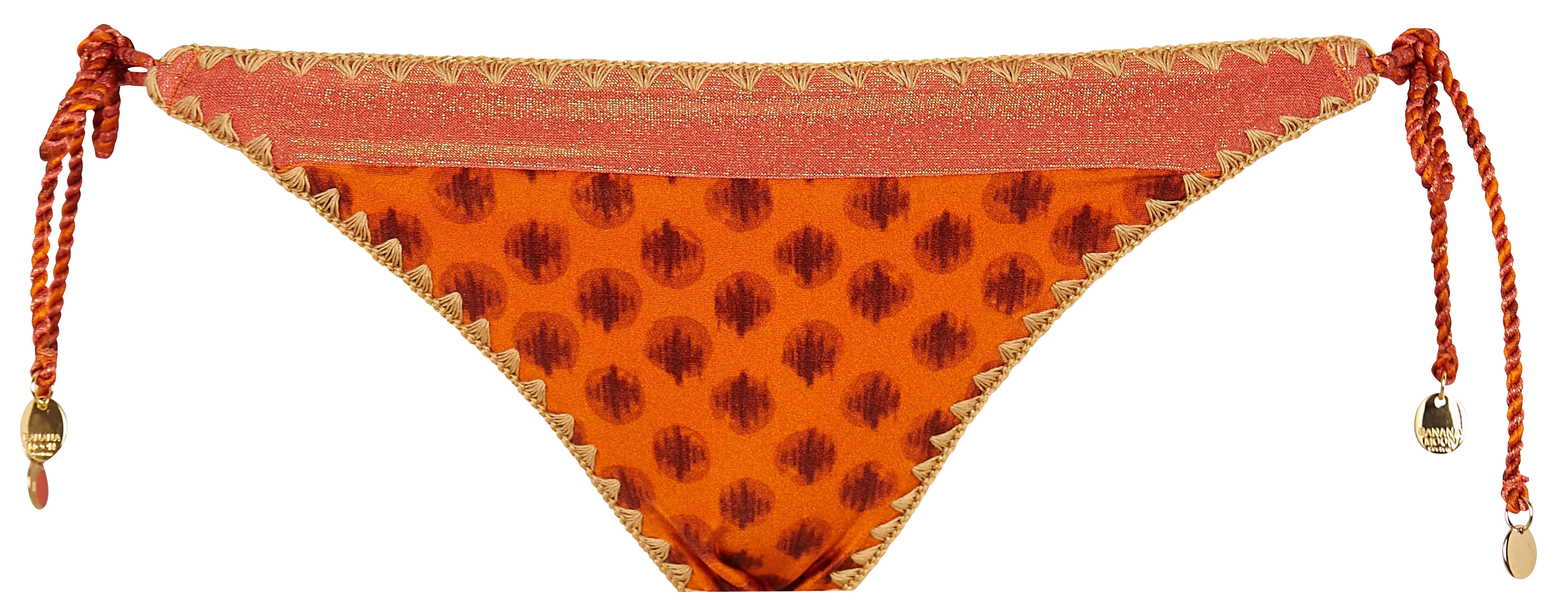 Culotte de maillot de bain échancrée  BANANA MOON Orange