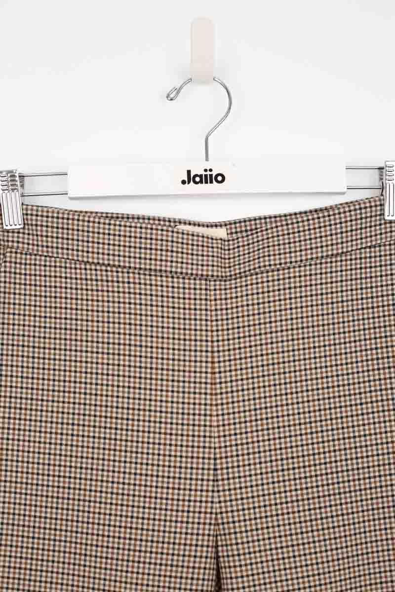 Slim cotton trousers SEZANE - Seconde main Brown