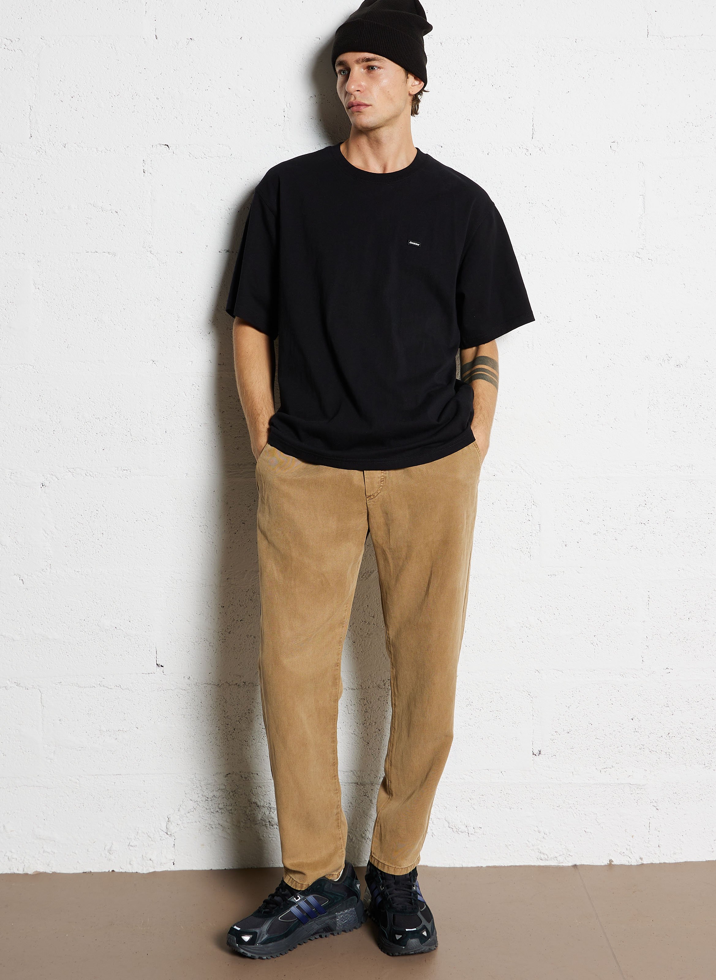 T-shirt met korte mouwen van katoen DICKIES Zwart