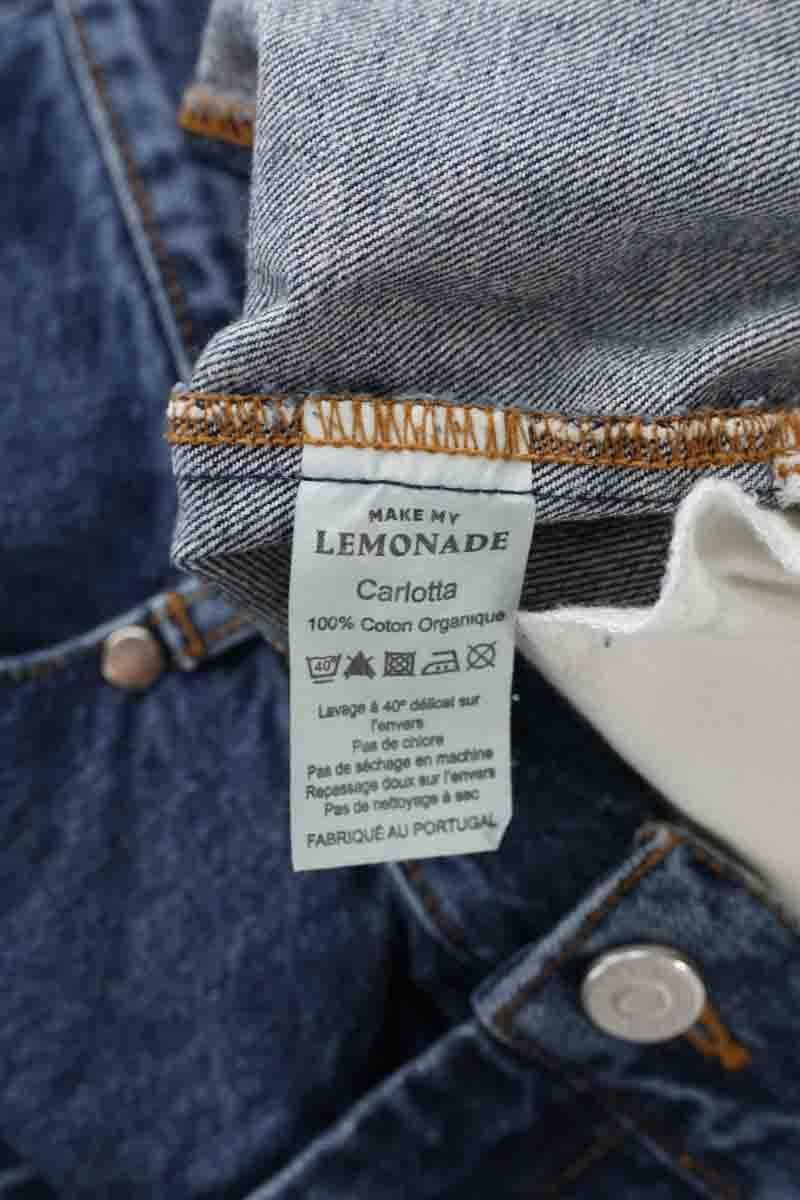 Cotton mini shorts MAKE MY LEMONADE - Seconde Main Blue