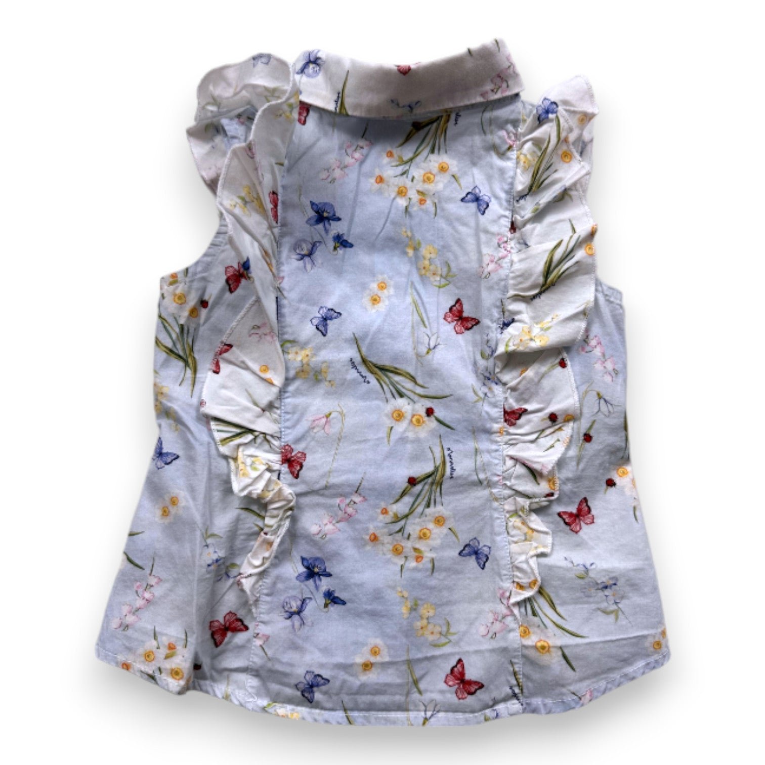 Blue baby shirt - 24 months MONNALISA - Seconde main Blue