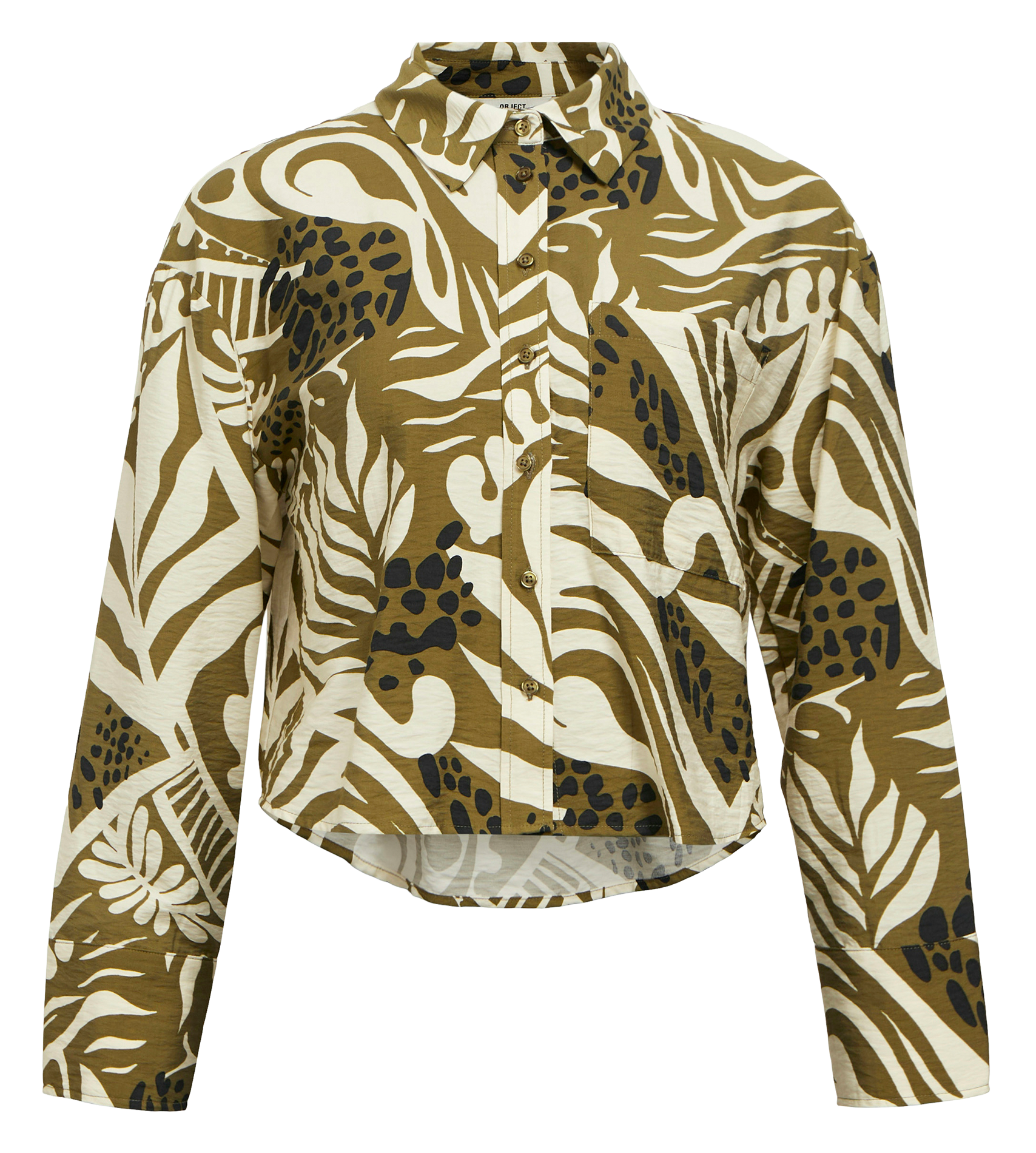 Camisa con cuello clásico Verde