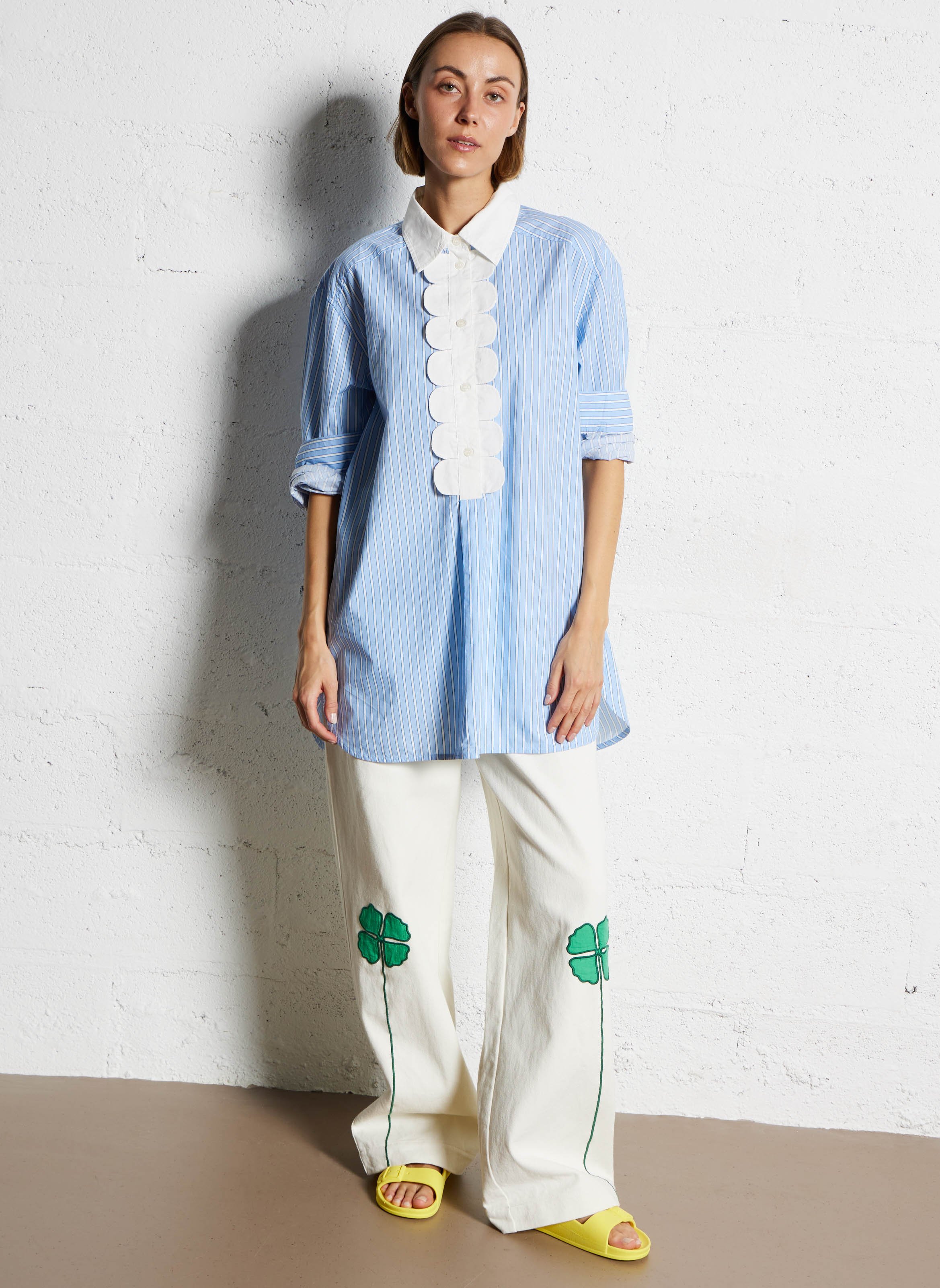 Sandales plates à boucles CACATOES DO BRASIL Jaune