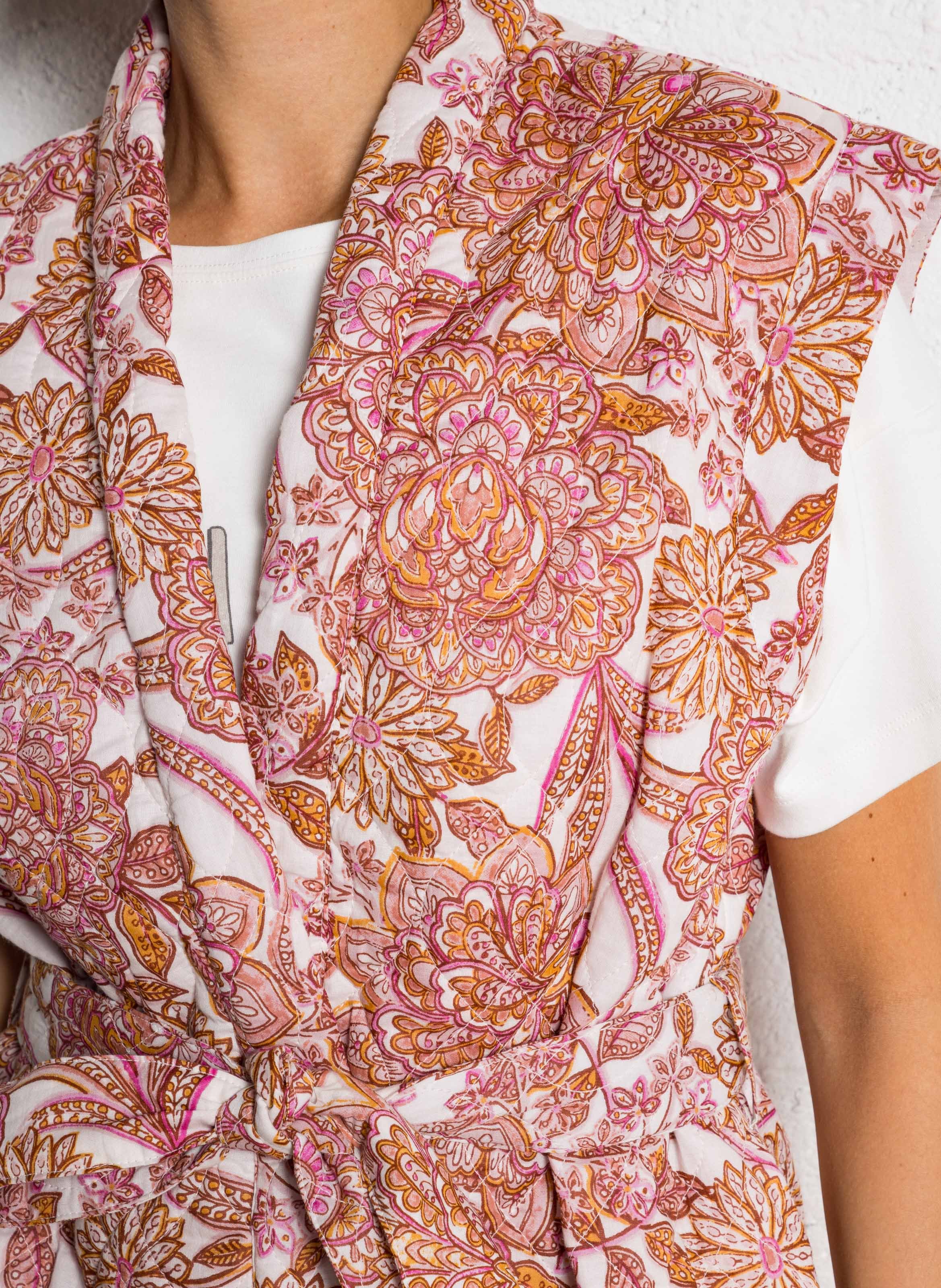 Straight-cut printed cotton jacket LA PETITE ETOILE Multicolored