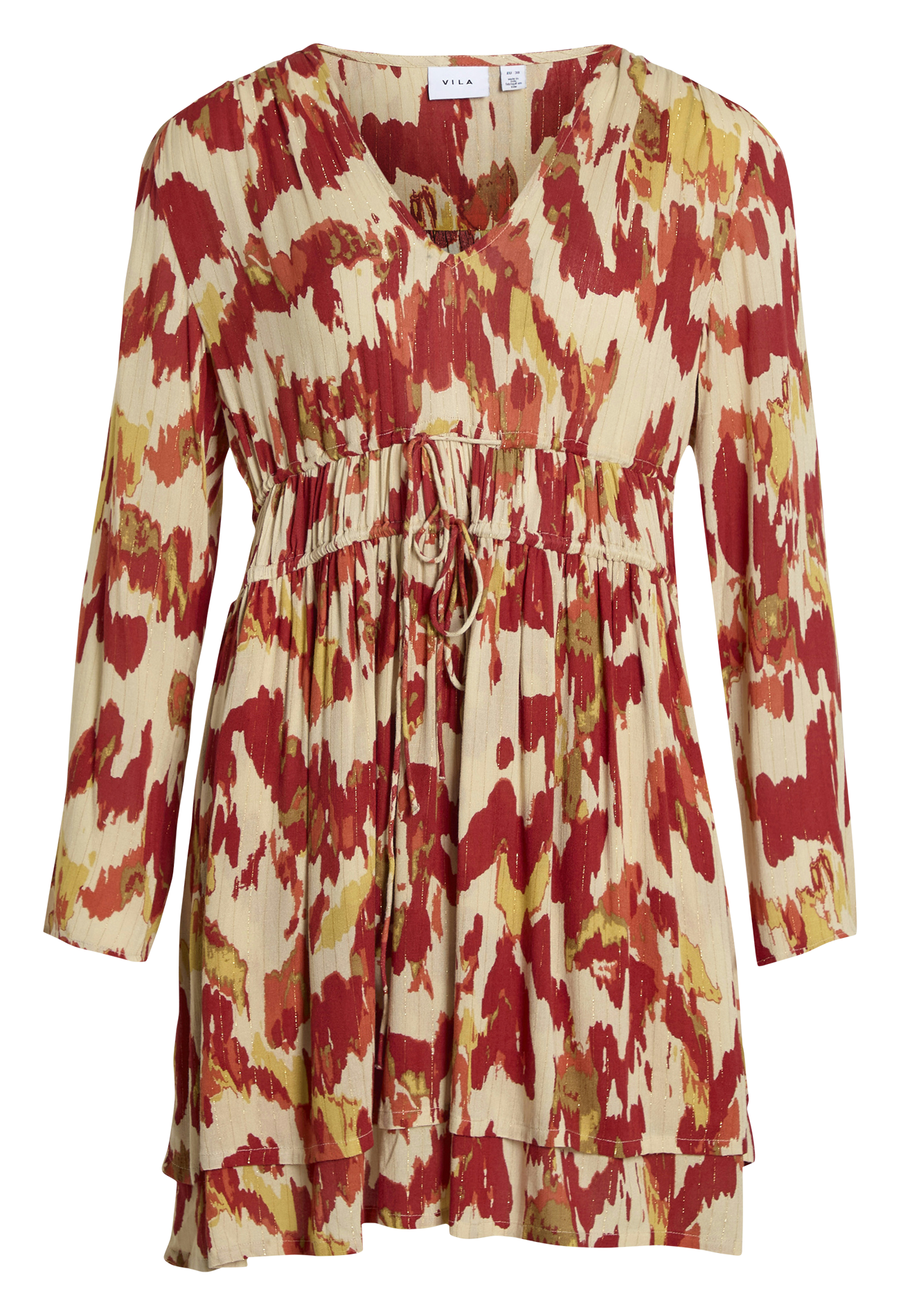 Robe courte imprimée VILA Rouge