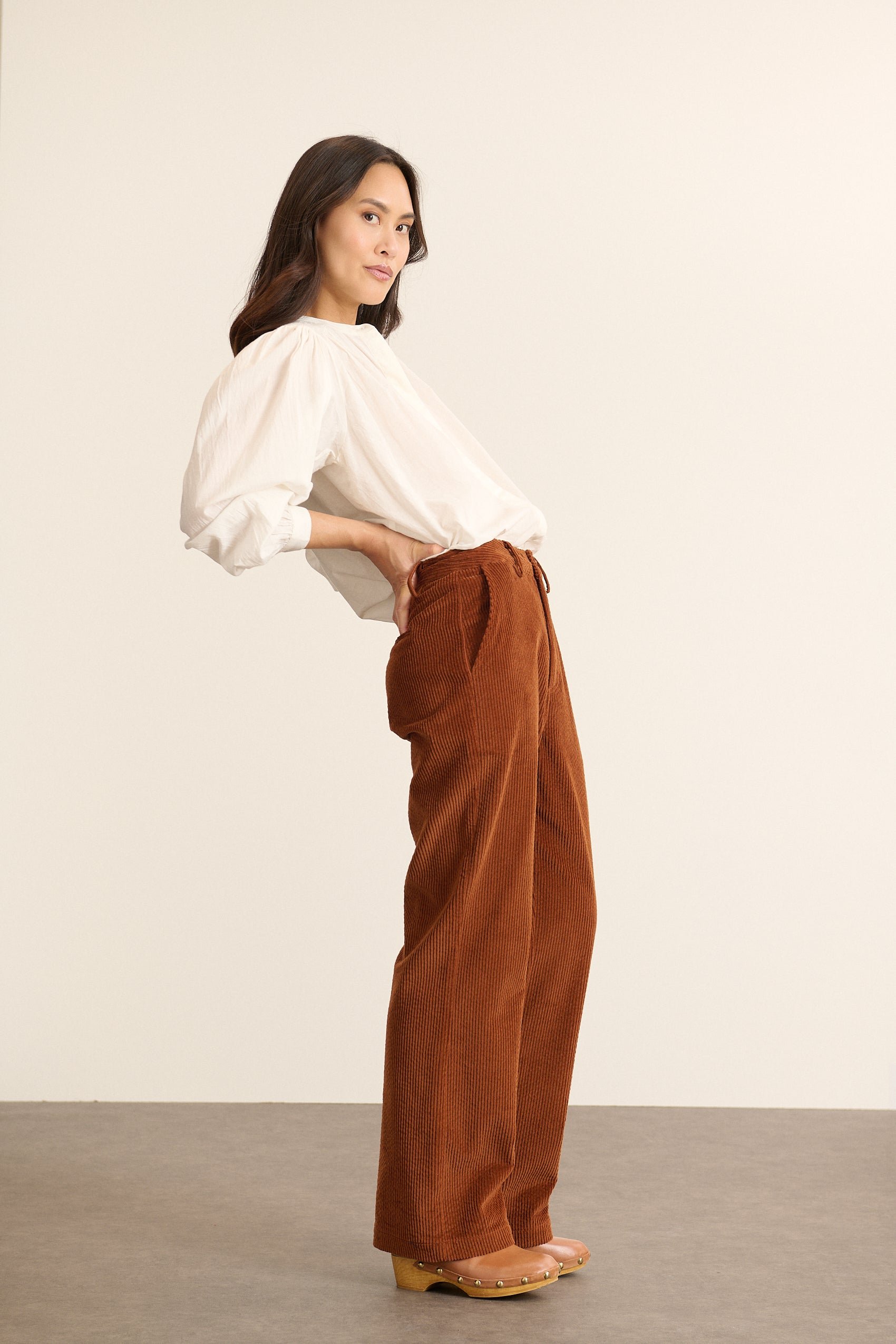 Long-sleeved embroidered blouse GARANCE PARIS White