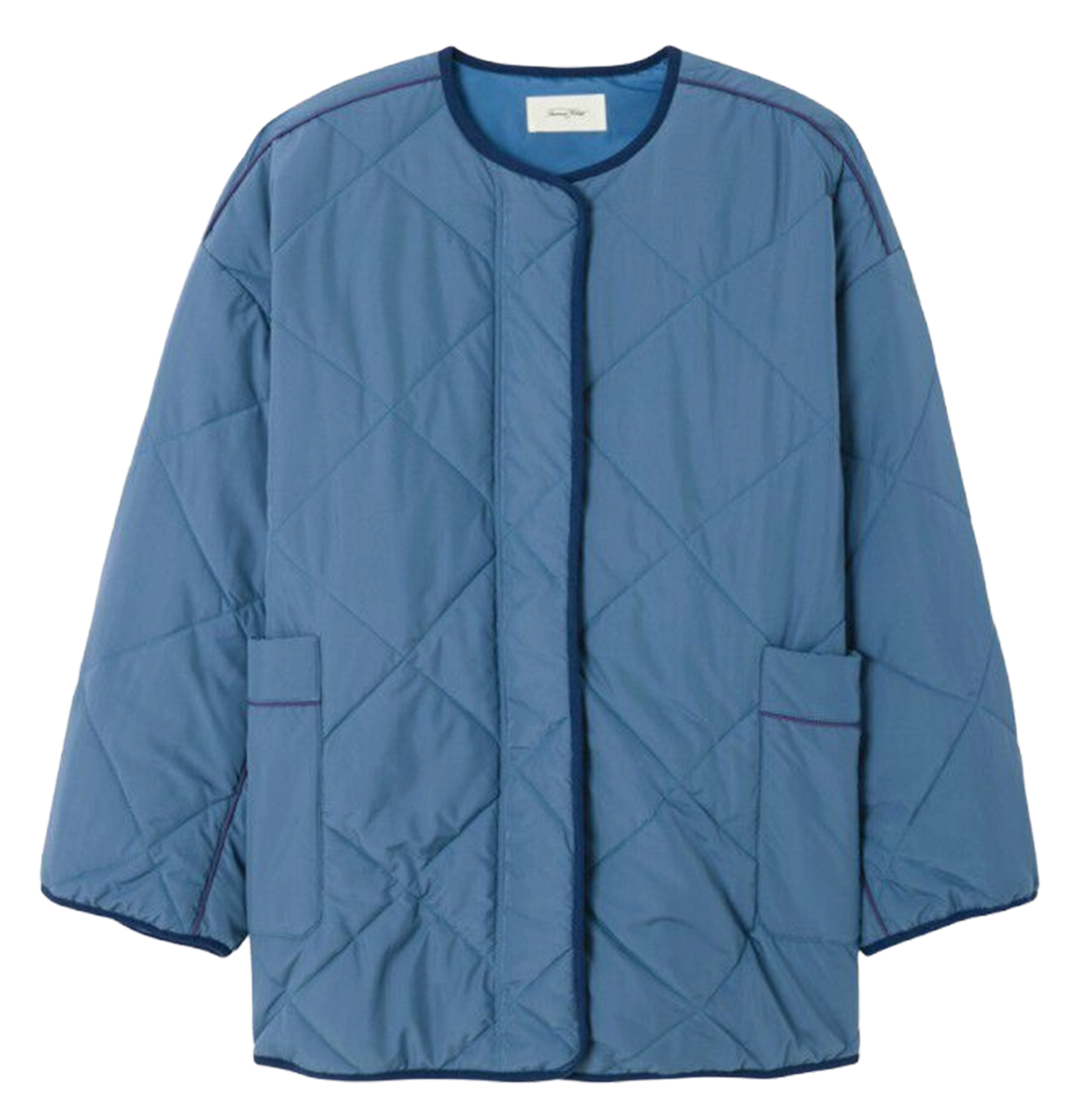 Oversize-Steppjacke AMERICAN VINTAGE Blau