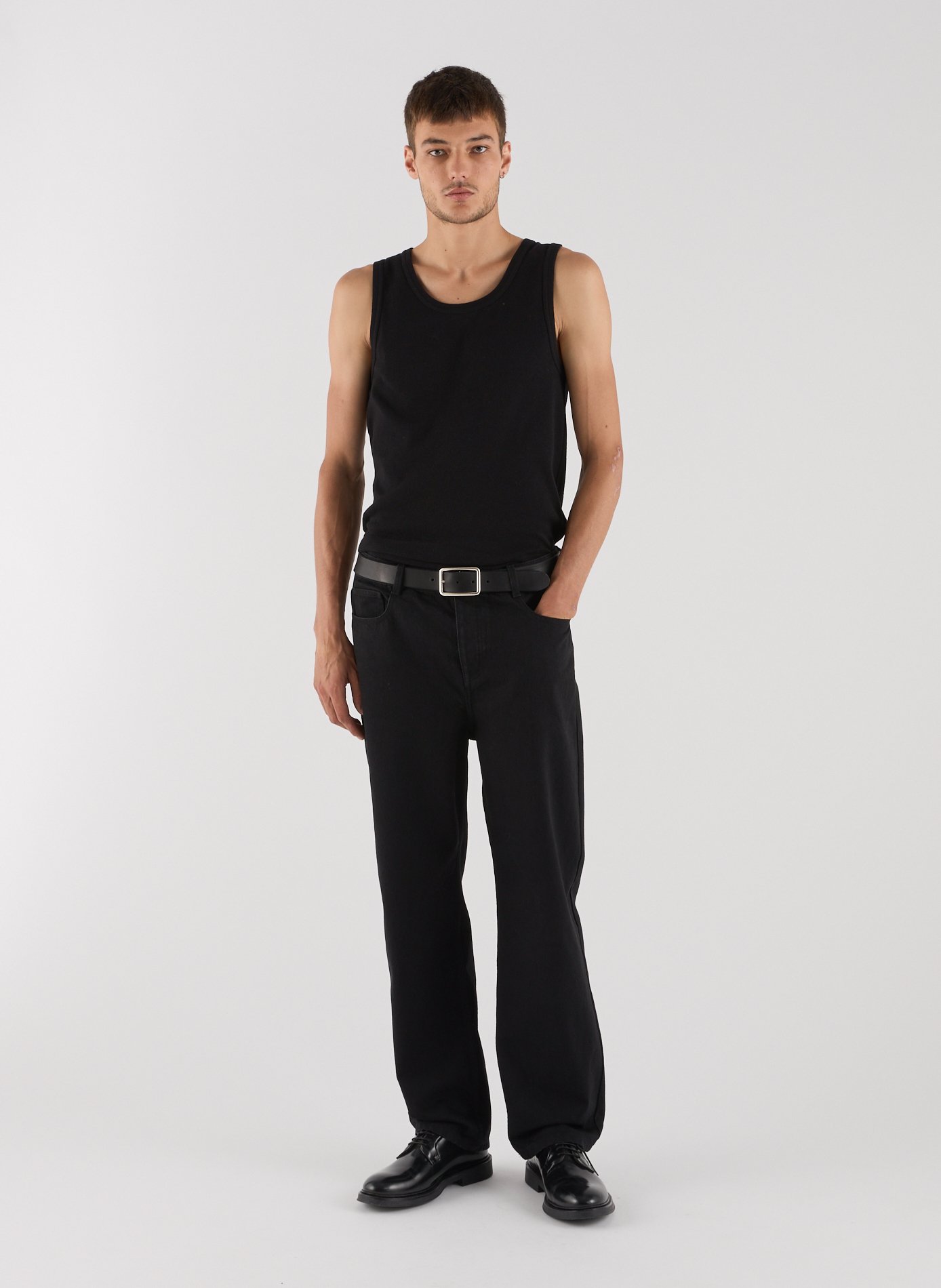 Dillon overdyed straight jeans SAISON 1865 Black