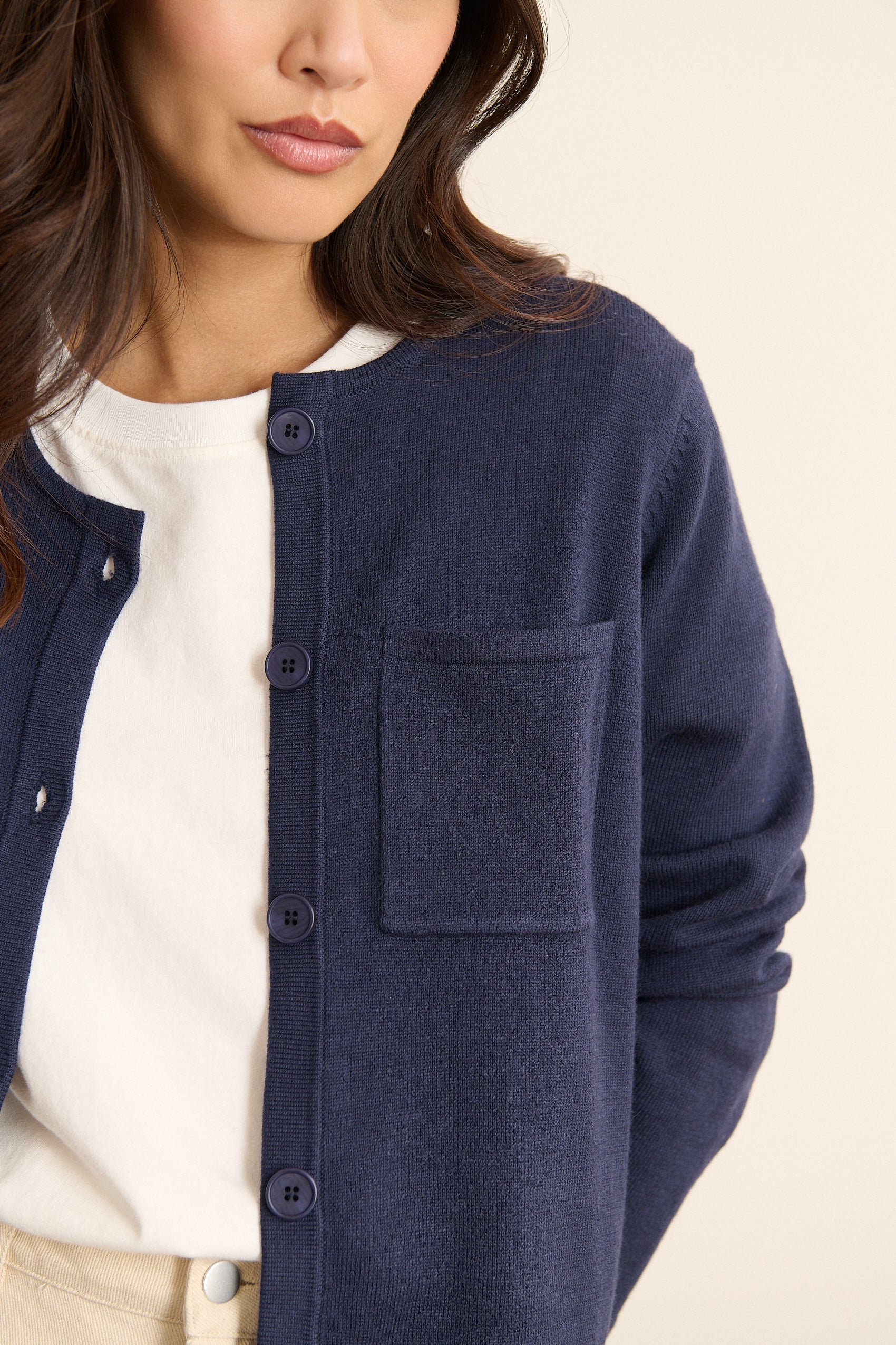 Long-sleeved button-up cardigan GARANCE PARIS Blue