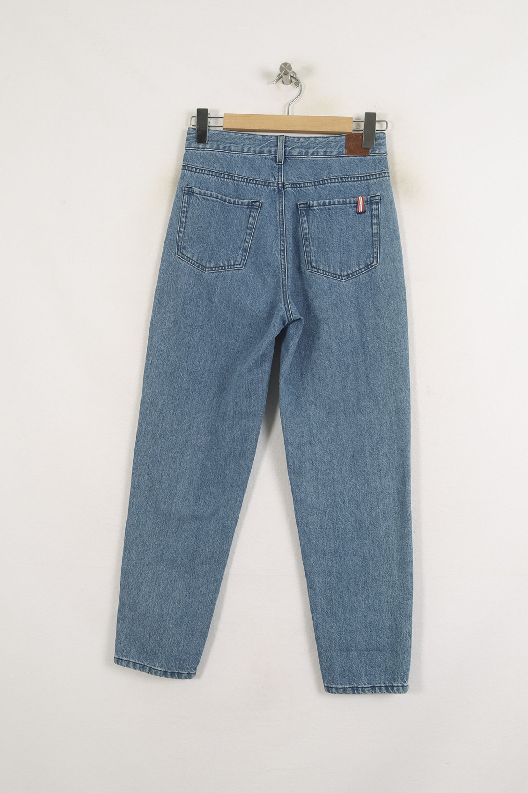 Cropped slim jeans with studs INES DE LA FRESSANGE - Seconde main Blue