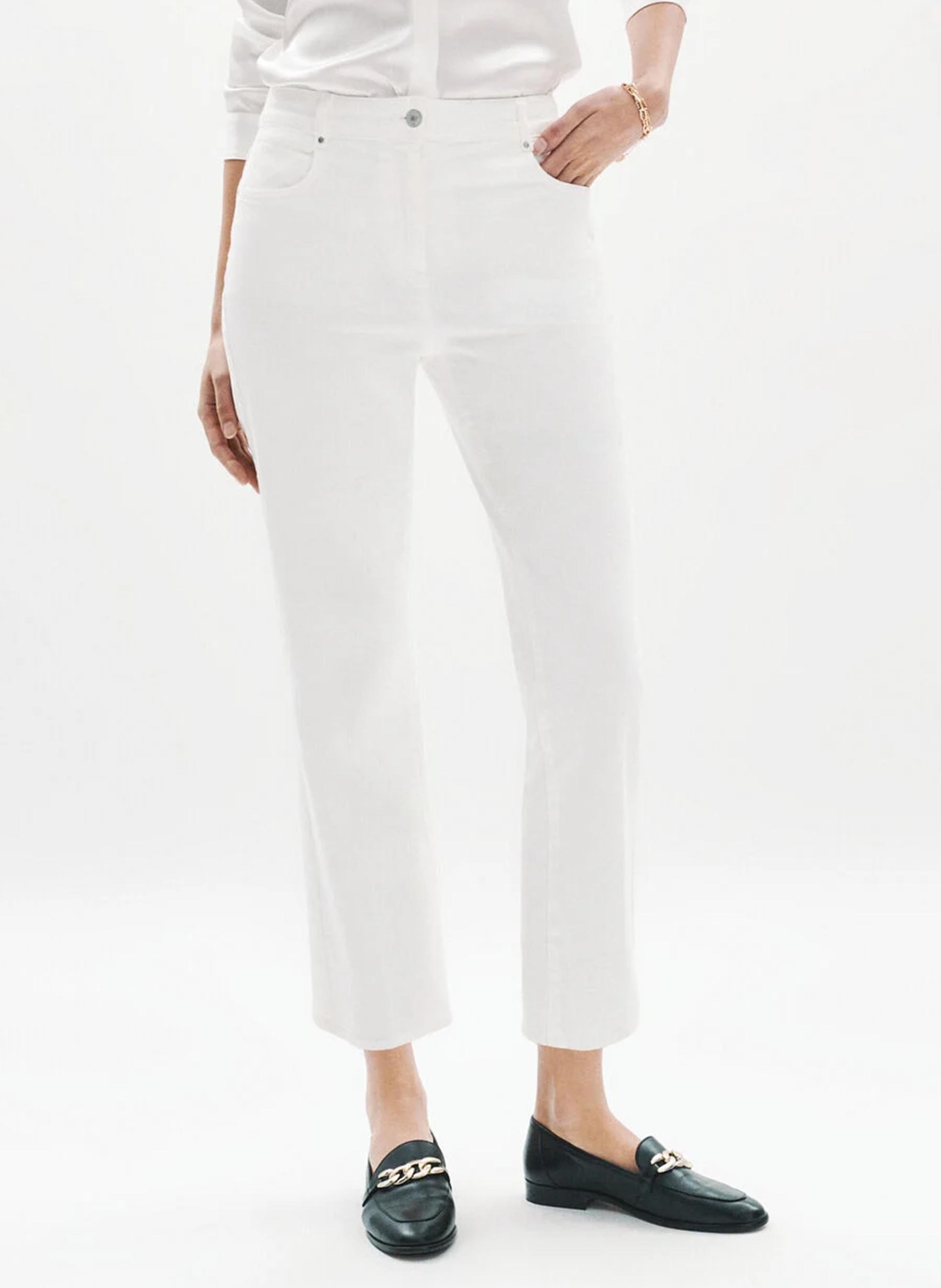 Straight-leg cotton-blend jeans CAROLL Beige