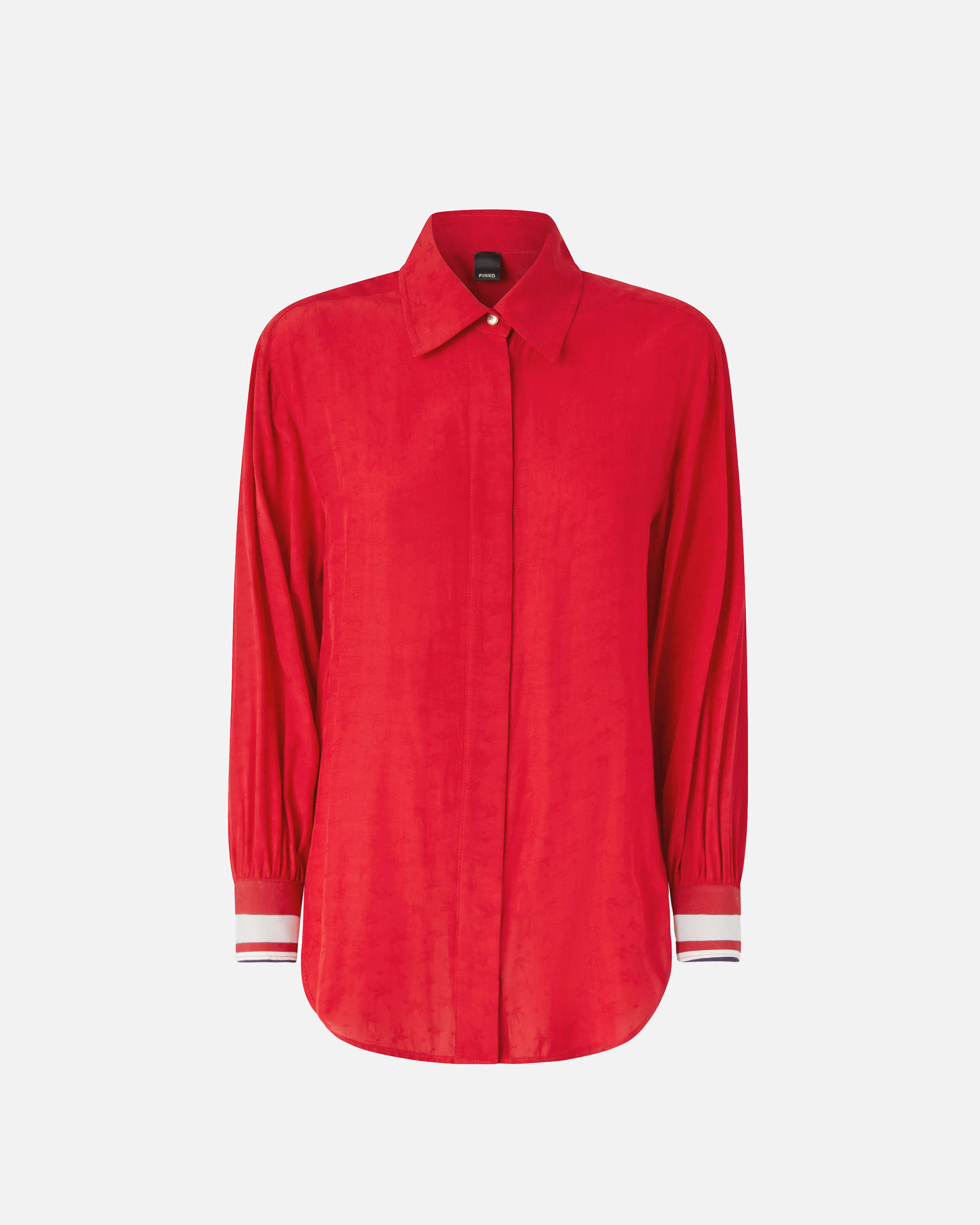 Classic shirt in viscose jacquard PINKO Red