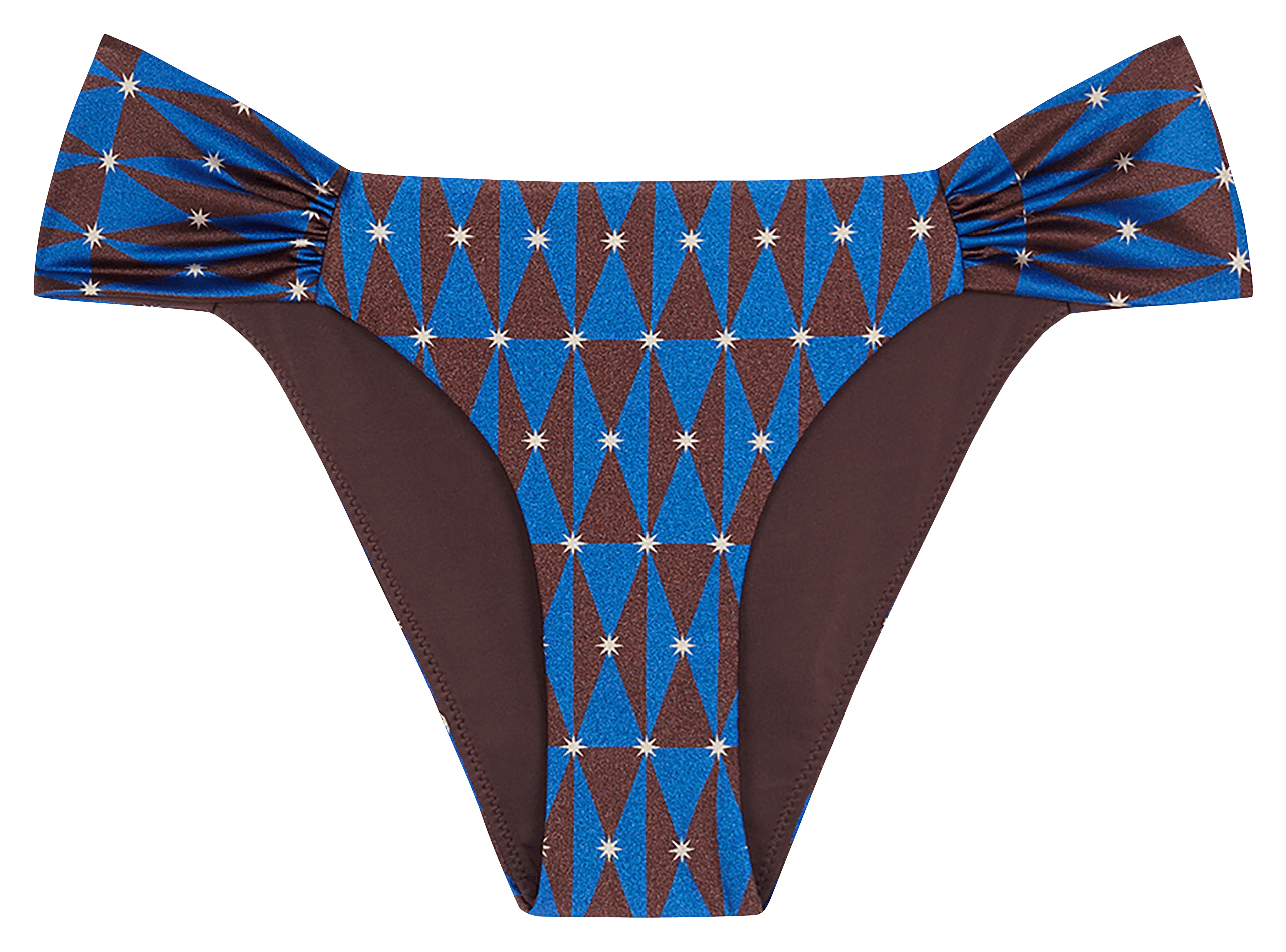 Bas de maillot froncé imprimé ROBIN COLLECTION Multicolore