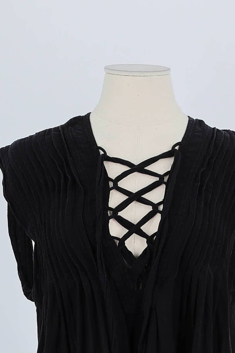 Azawood sleeveless top ISABEL MARANT ÉTOILE - SECONDE MAIN Black