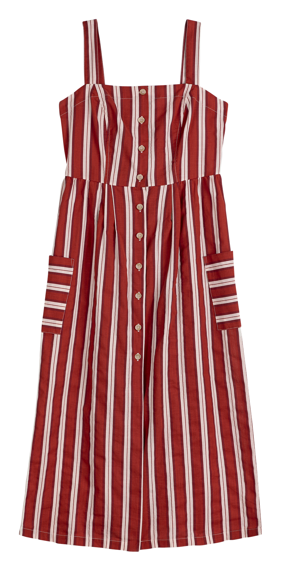 Gestreepte lange jurk van gemengd katoen BOBO CHOSES Veelkleurig