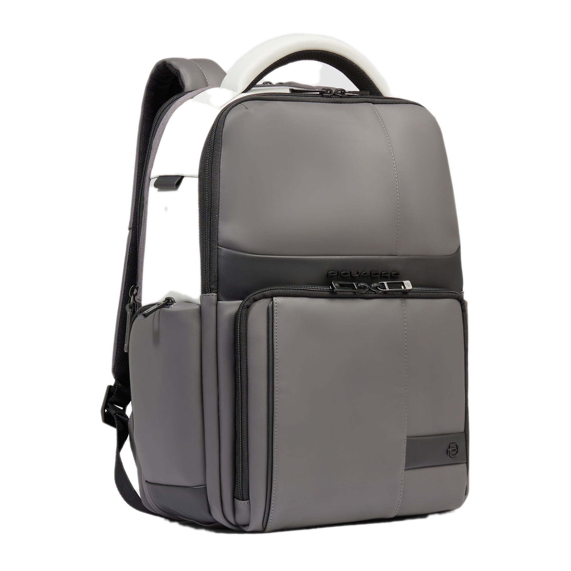 Water-repellent backpack with fast-check opening PIQUADRO Grey