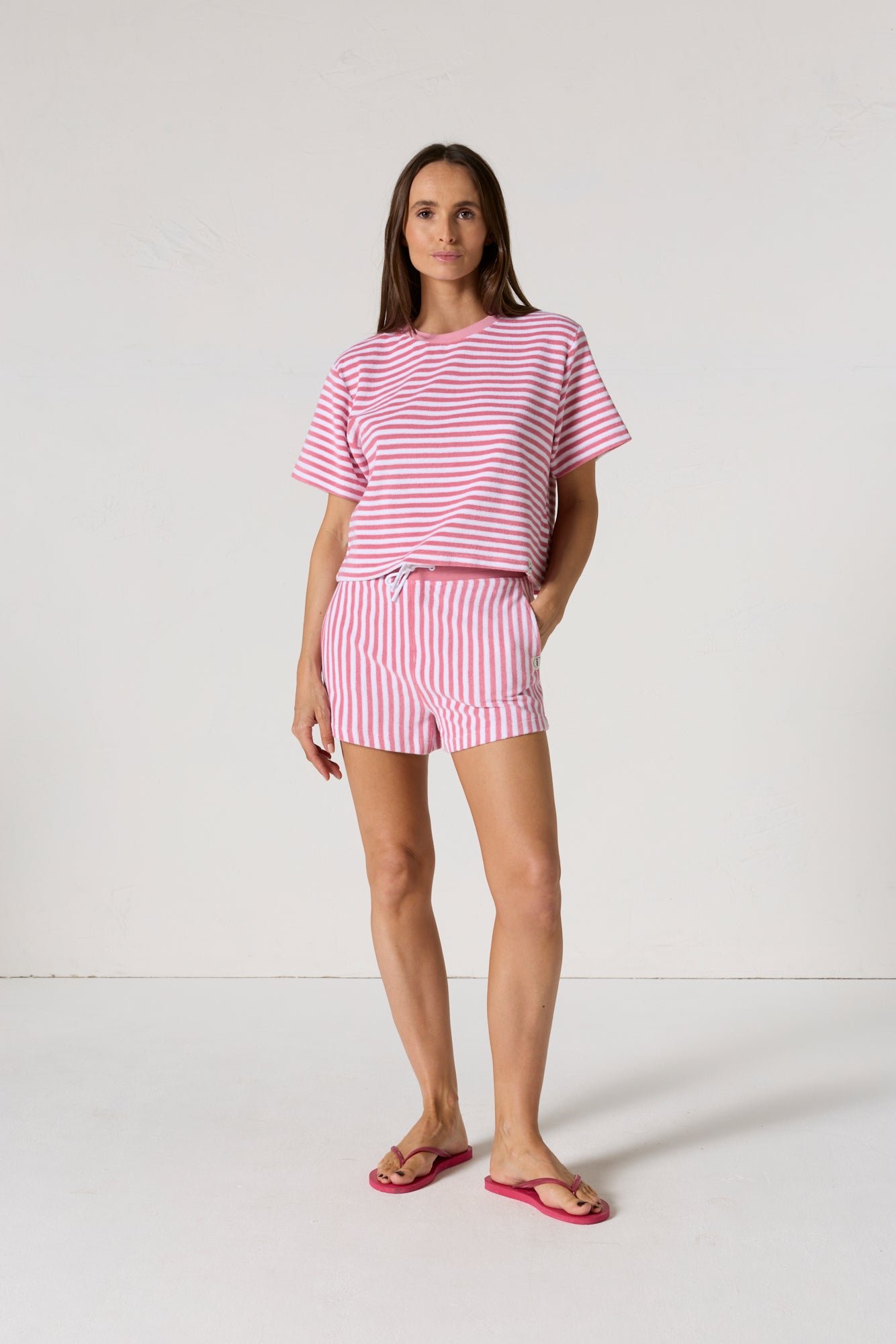 Top éponge silica stripe JOTT Rose