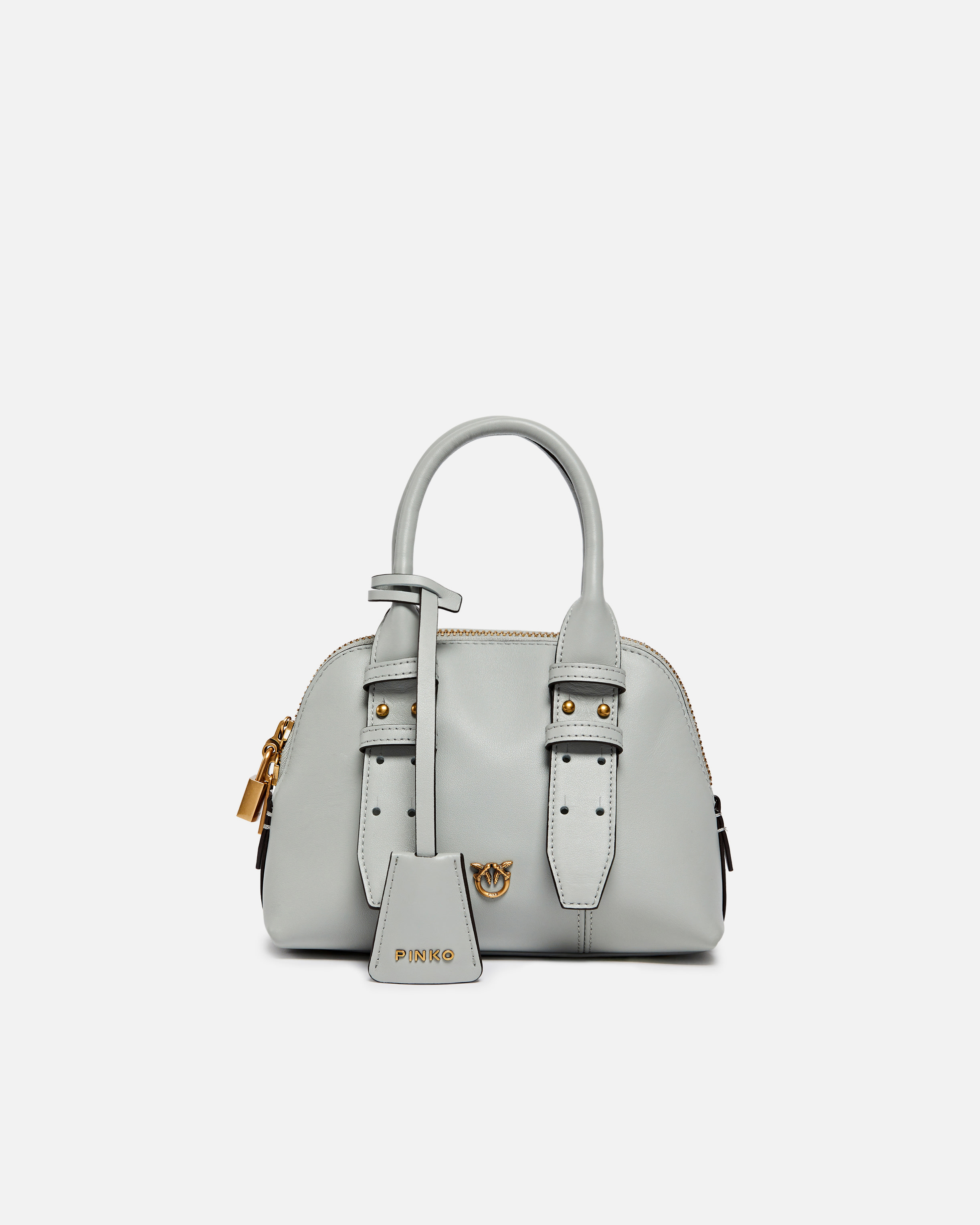 Sac bowling mini escape bag en cuir PINKO