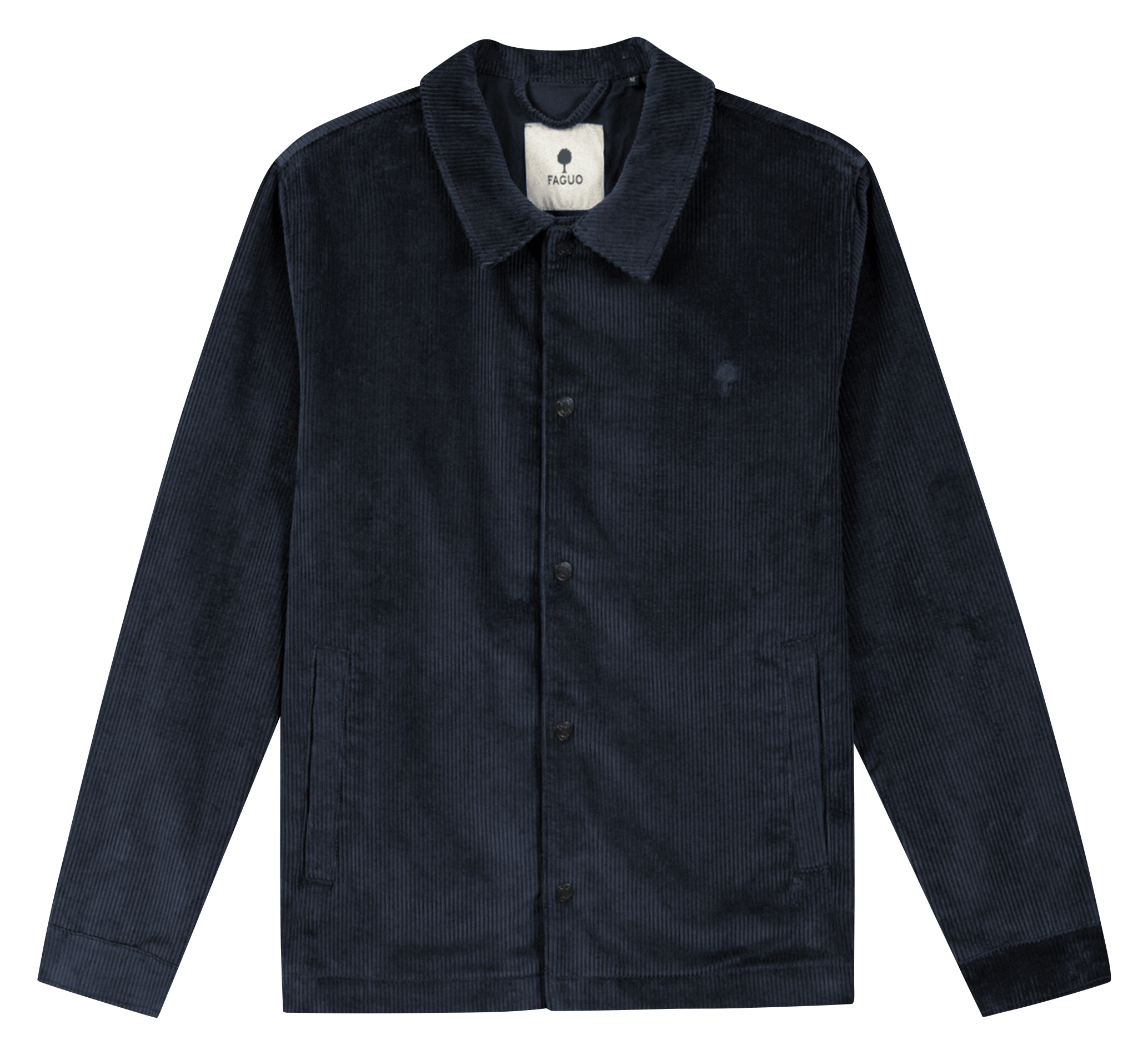 Veste droite en velours côtelé FAGUO Bleu