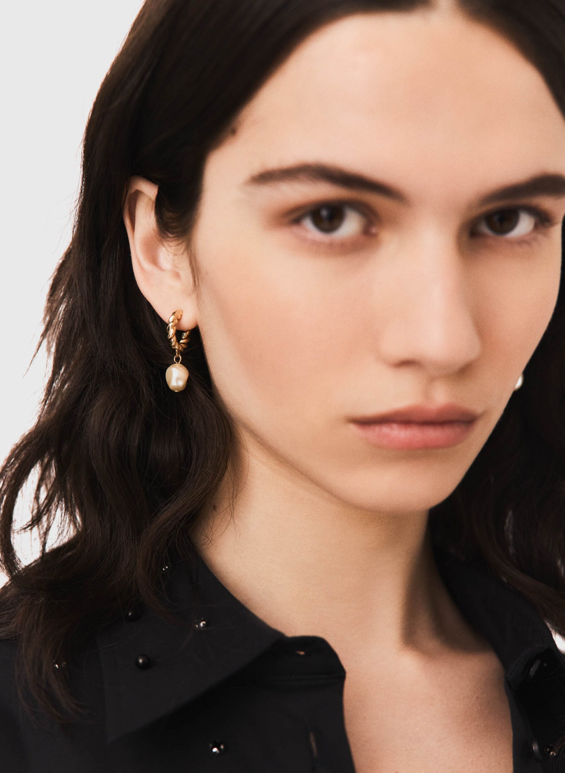 Boucles d'oreilles en laiton MAJE Doré