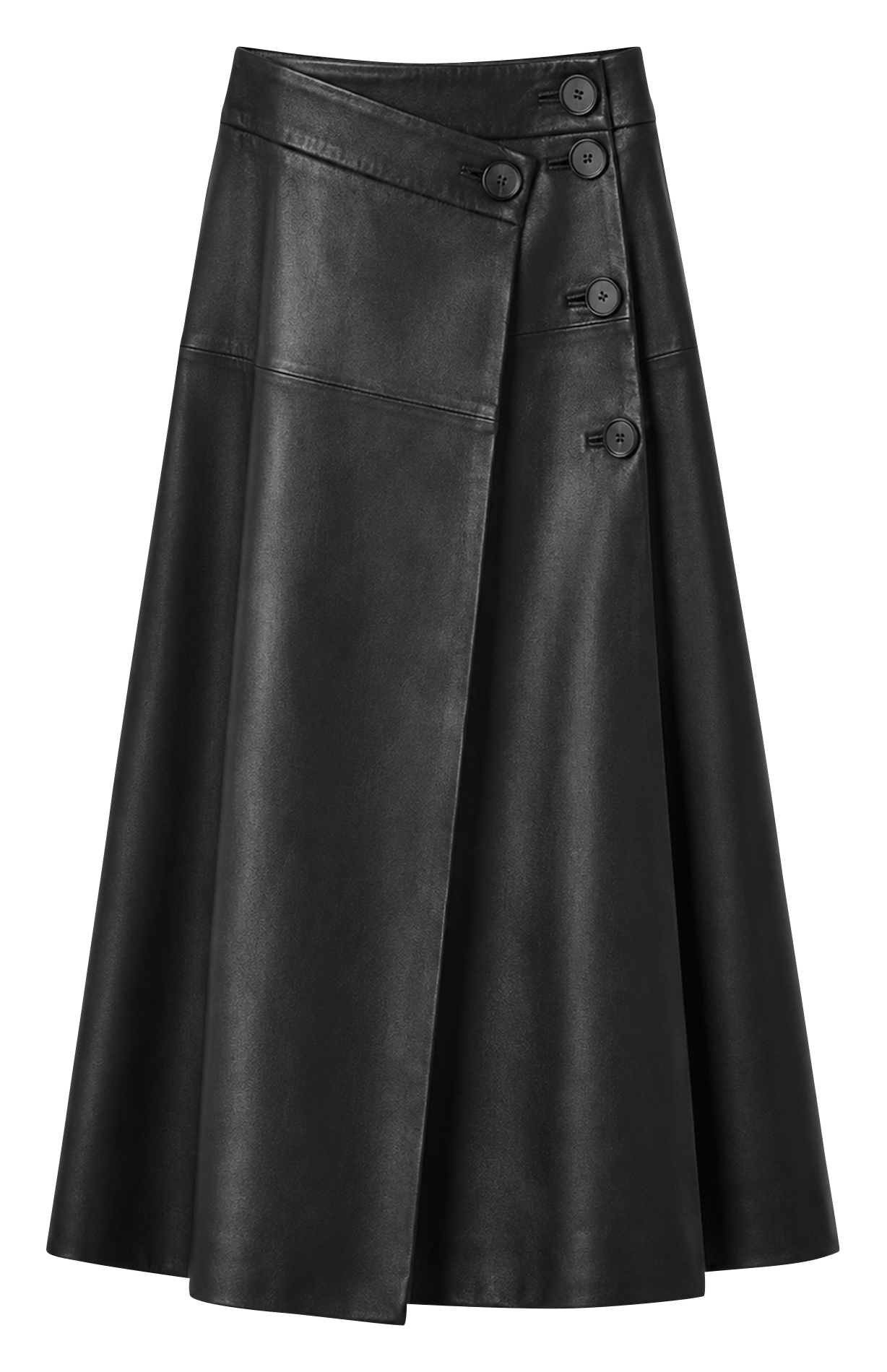 jupe longue en cuir IRO Noir