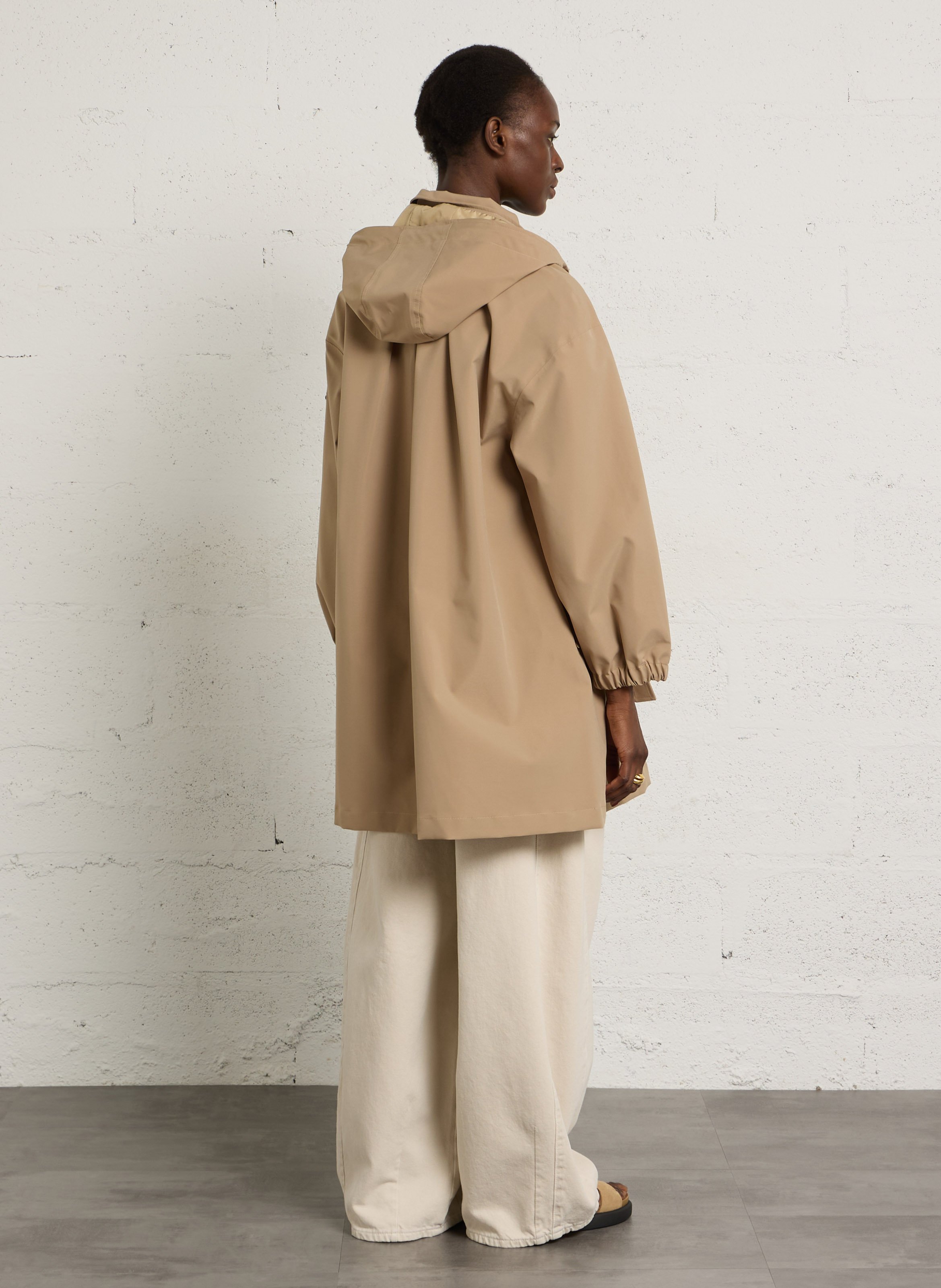 Weit geschnittene Jeans aus Bio-Baumwolle DAMSON MADDER Beige