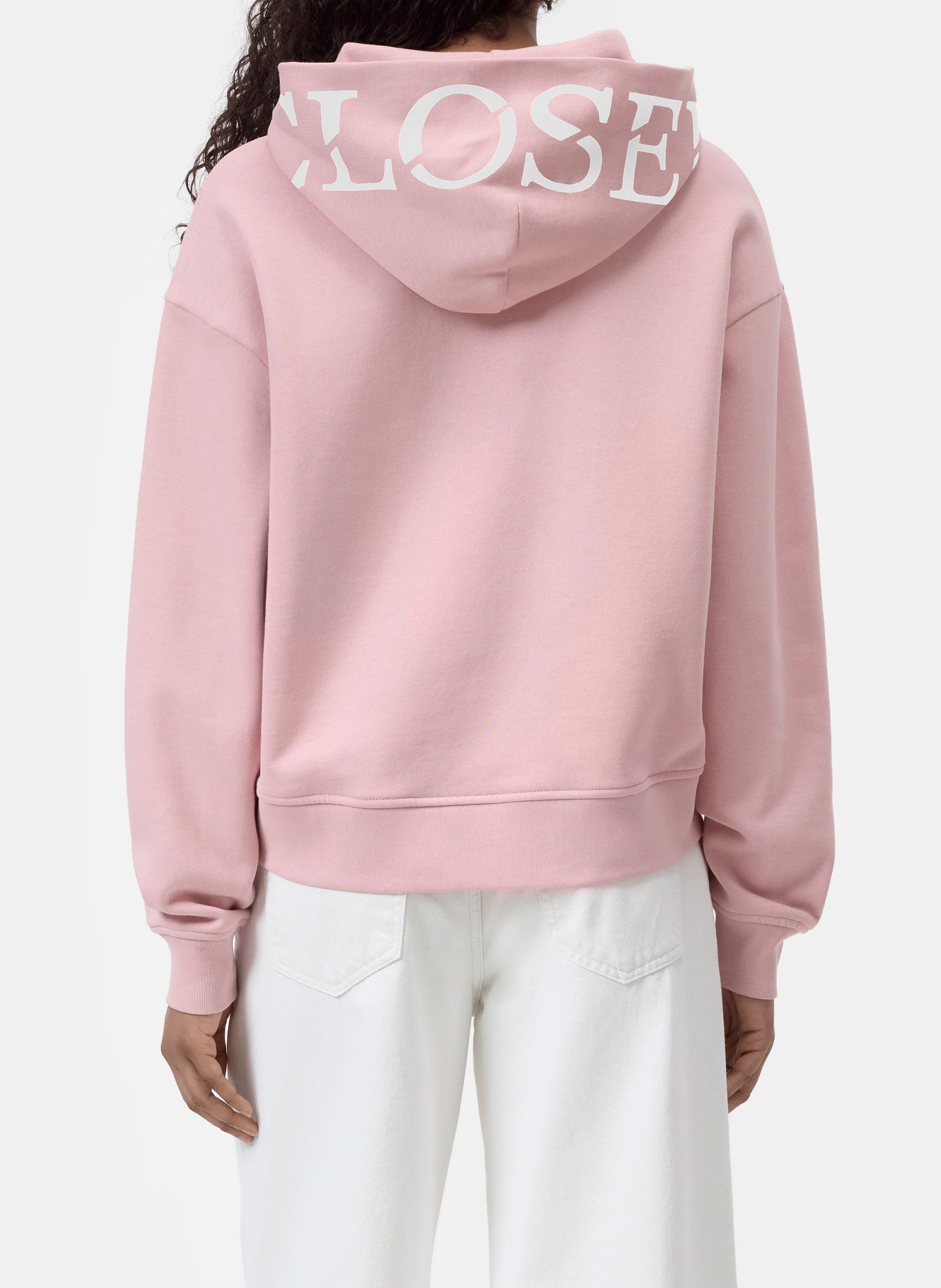 Oversized sweater van biologisch katoen CLOSED Roze