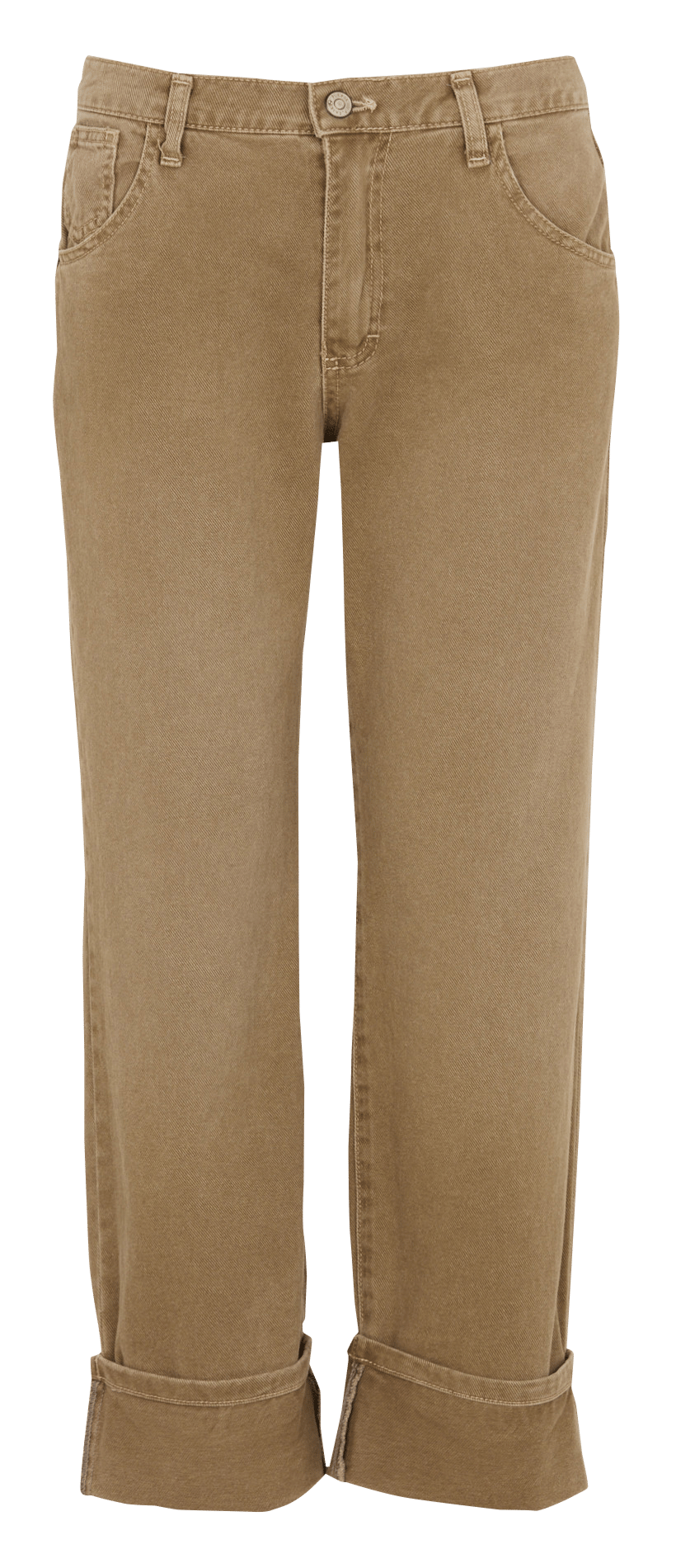 Straight-leg cotton jeans PLEASE Khaki