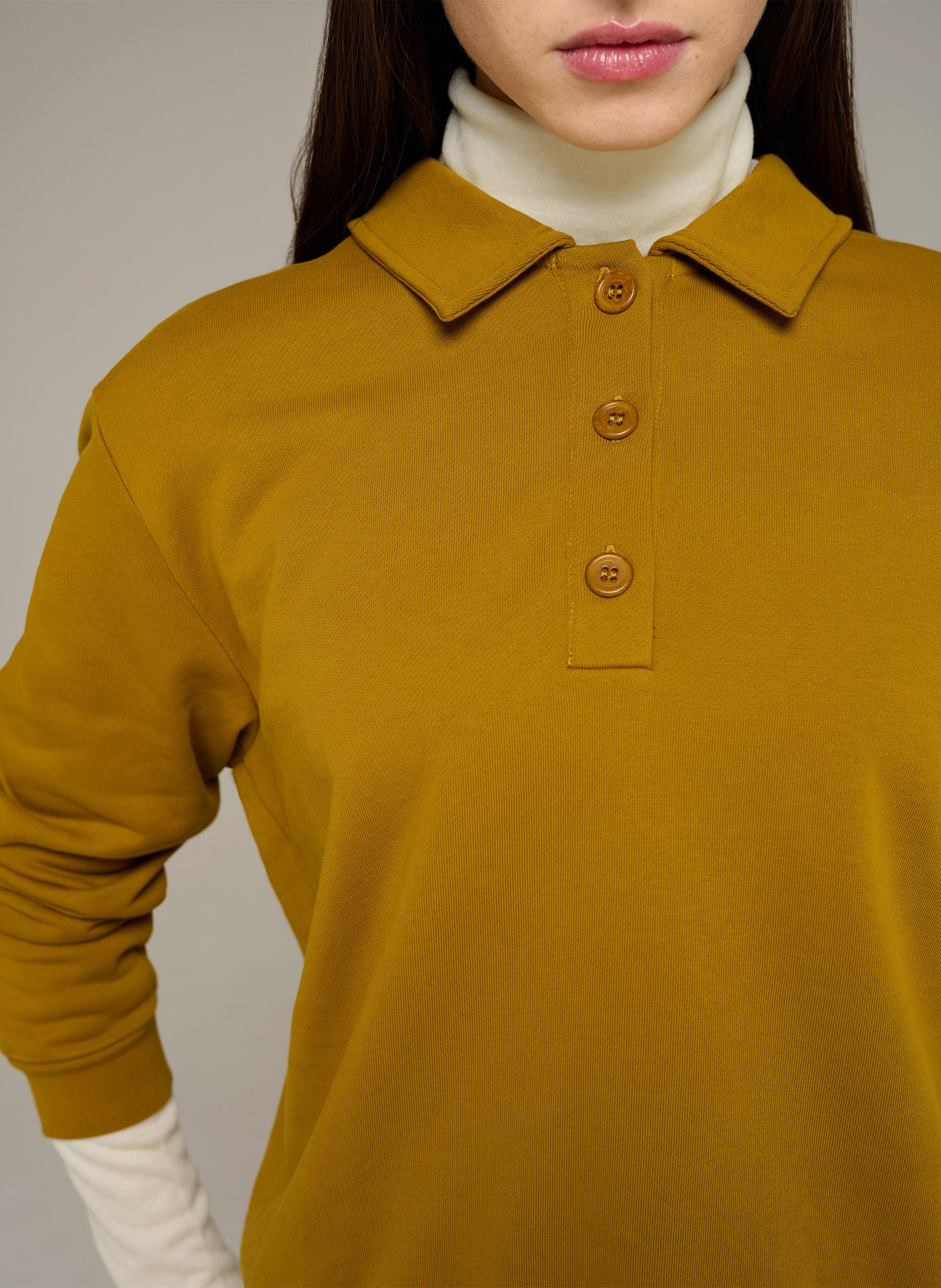 Bio-Baumwoll-Sweatshirt COTELAC ACOTE Gelb