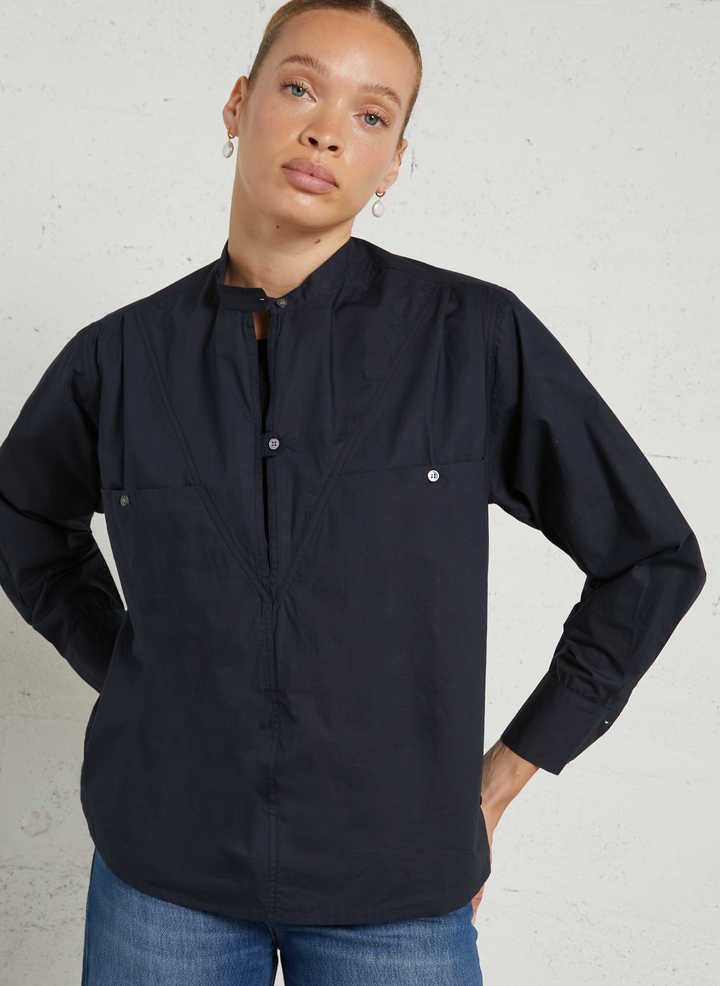 Katoenen top FEEKA Blauw
