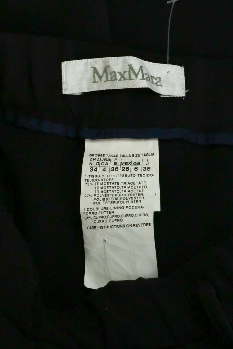 Straight-leg pants MAX MARA - Seconde Main Black