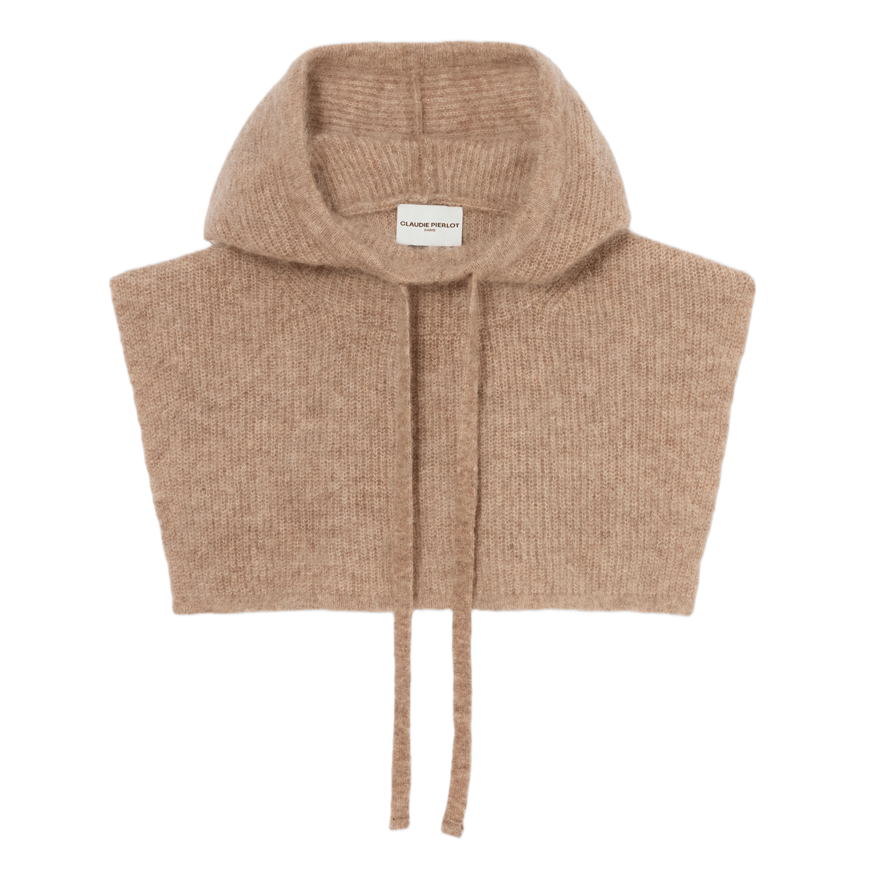 Capuche unie en laine mélangée CLAUDIE PIERLOT Beige
