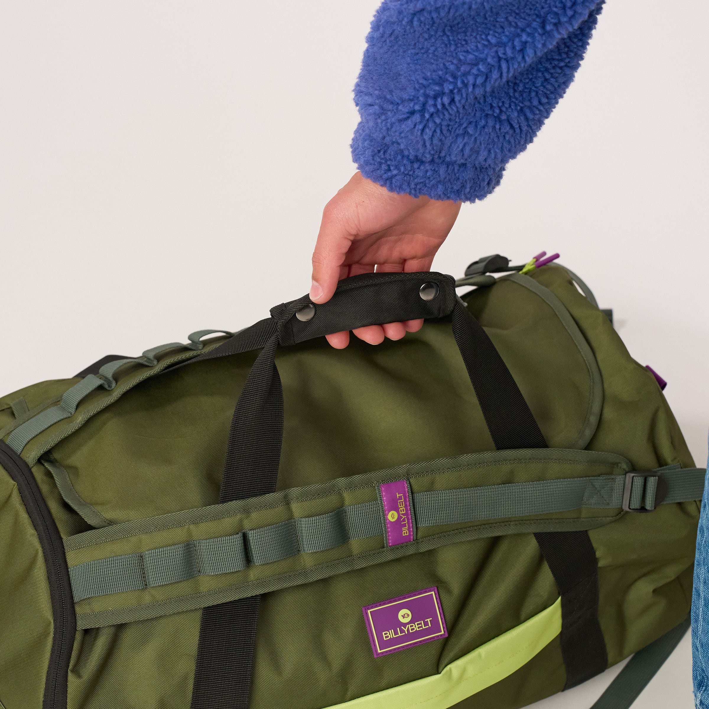 Travel bag made of recycled polyester BILLYBELT Khaki