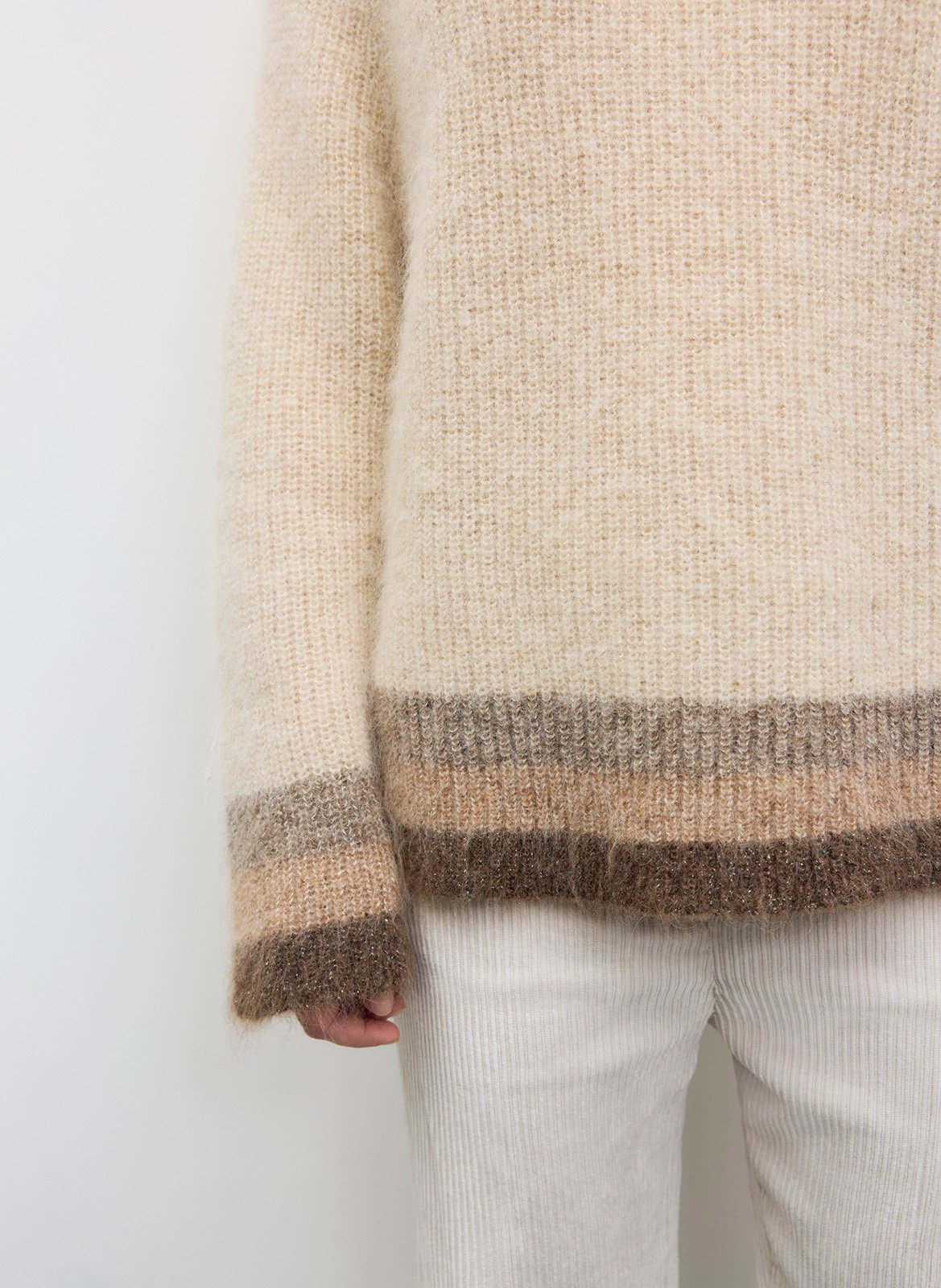 Straight-cut high-neck sweater GERARD DAREL Beige