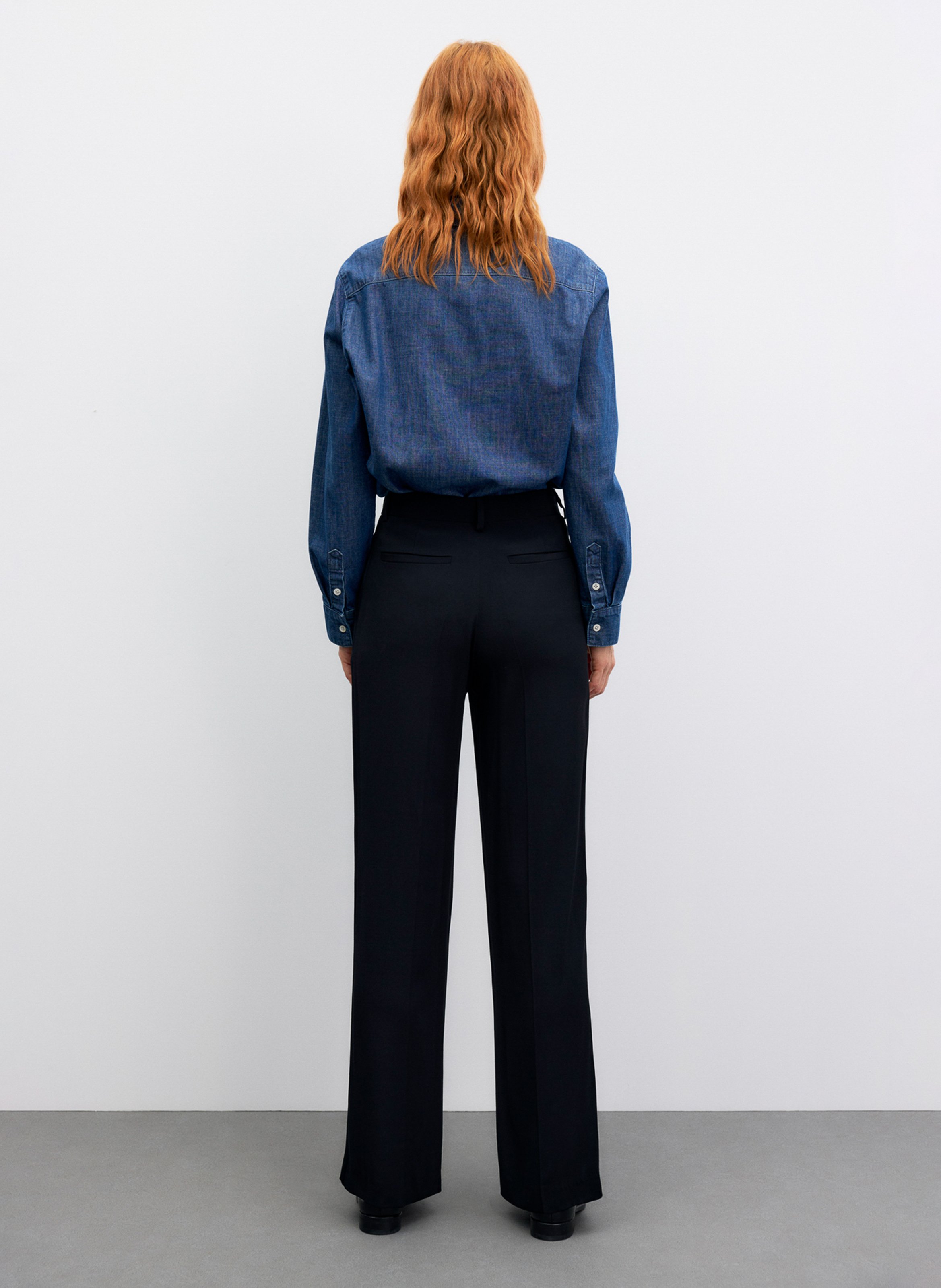 Pantalon tailleur droit uni GERARD DAREL Noir