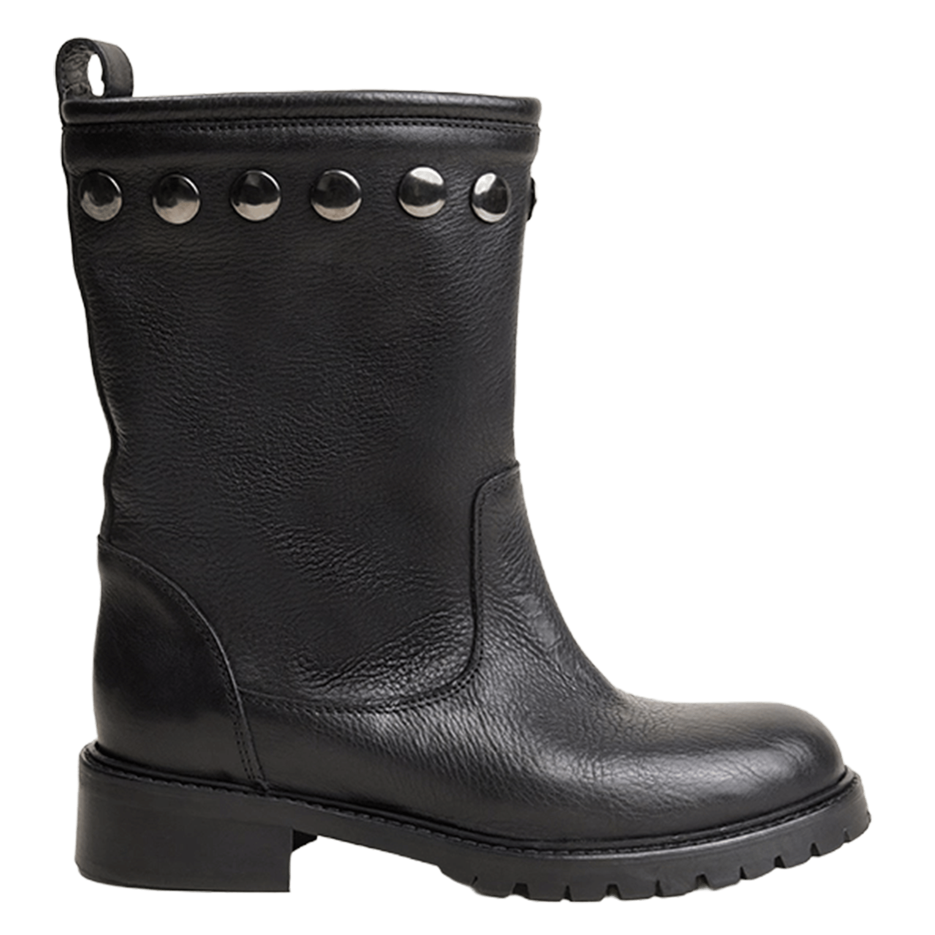 Studded leather boots JONAK Black