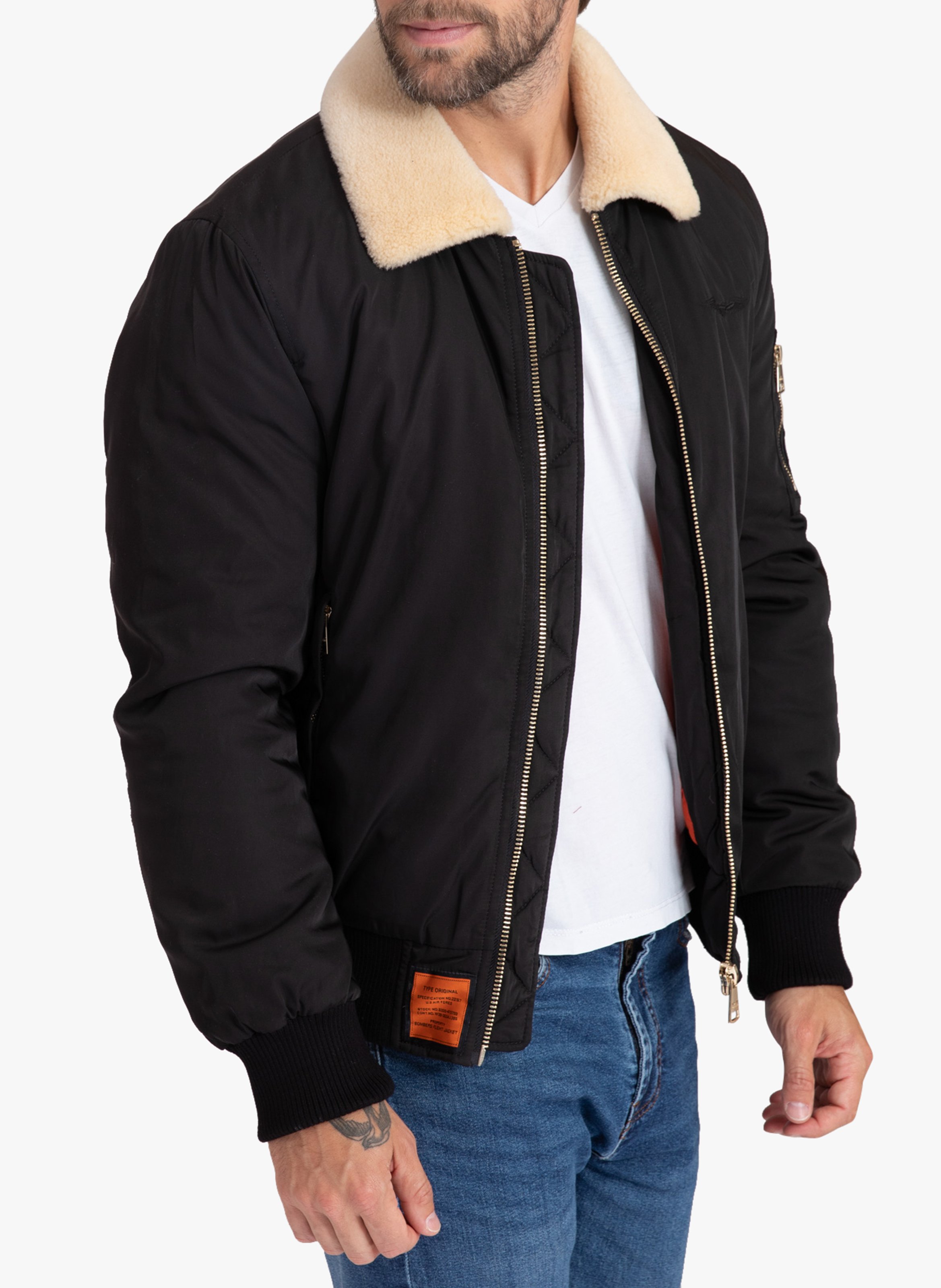 Blouson aviateur col classique BOMBERS ORIGINAL