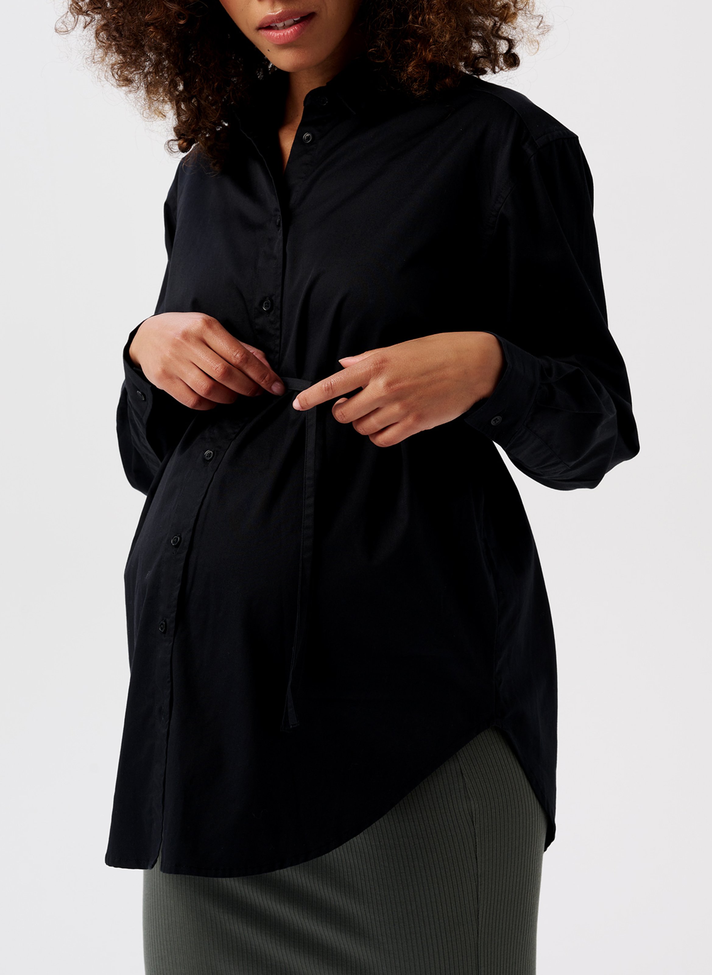 Cotton shirt with classic collar NOPPIES