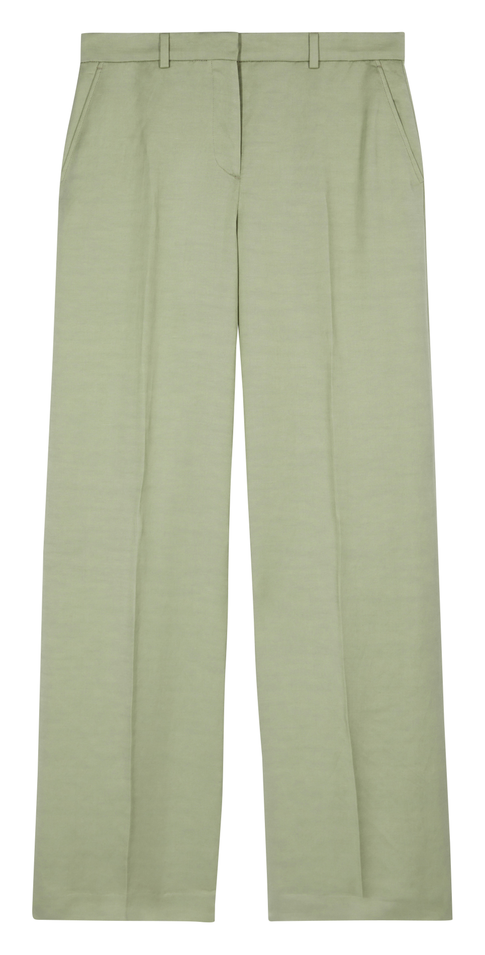 High-rise straight-leg pleated pants THE KOOPLES Khaki