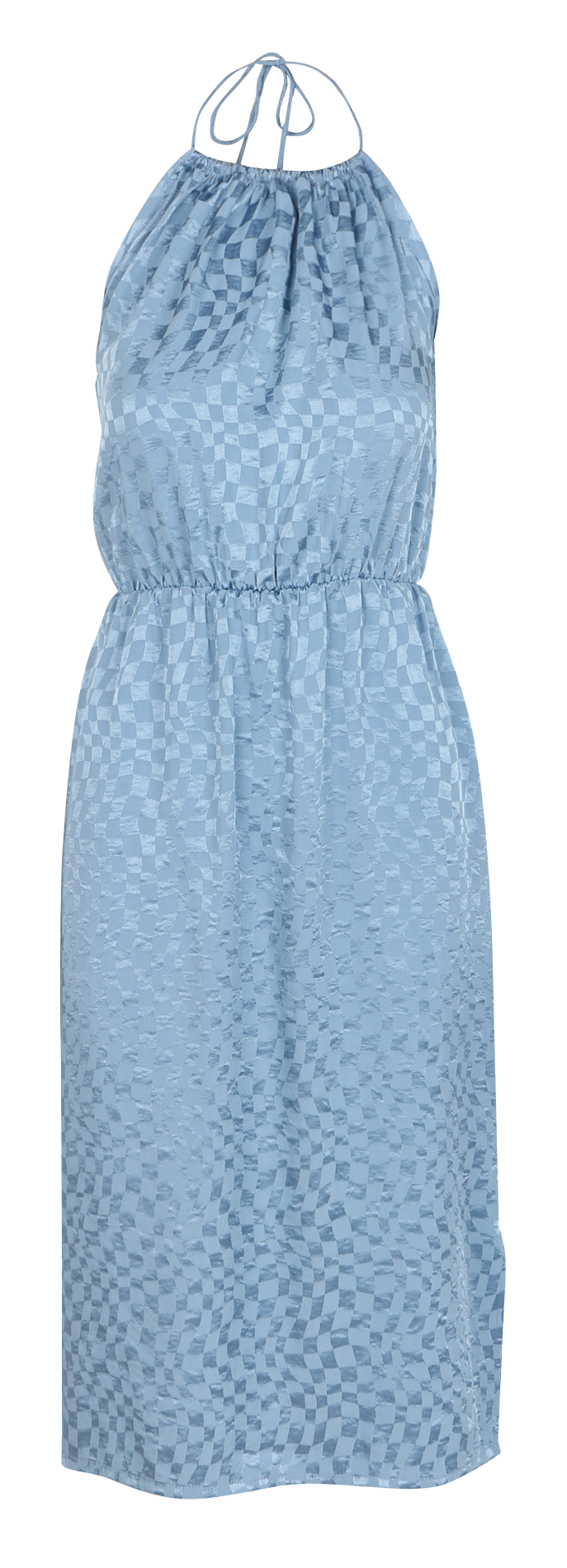 Robe midi droite satinée RITA ROW Bleu