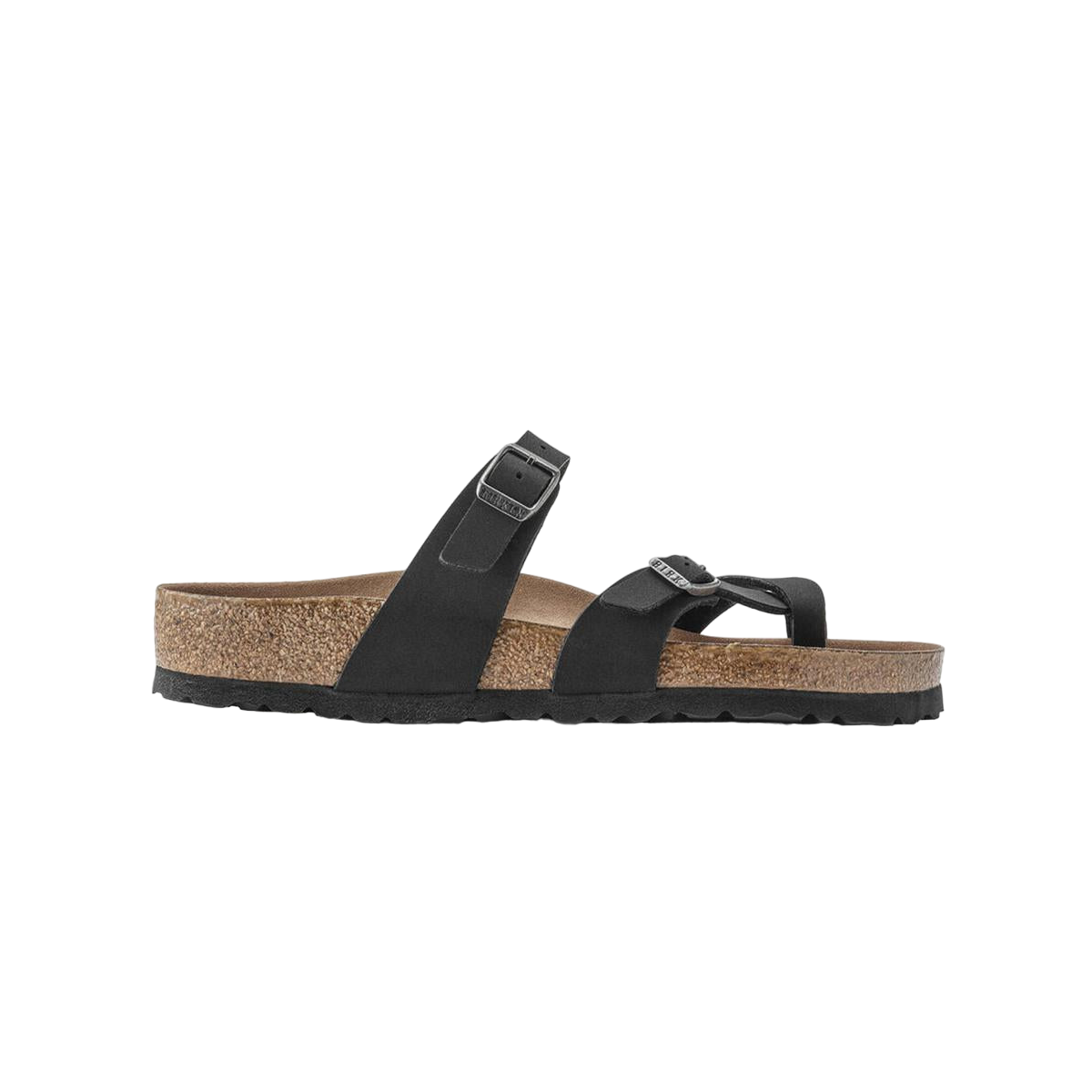 Faux leather sandals BIRKENSTOCK Black