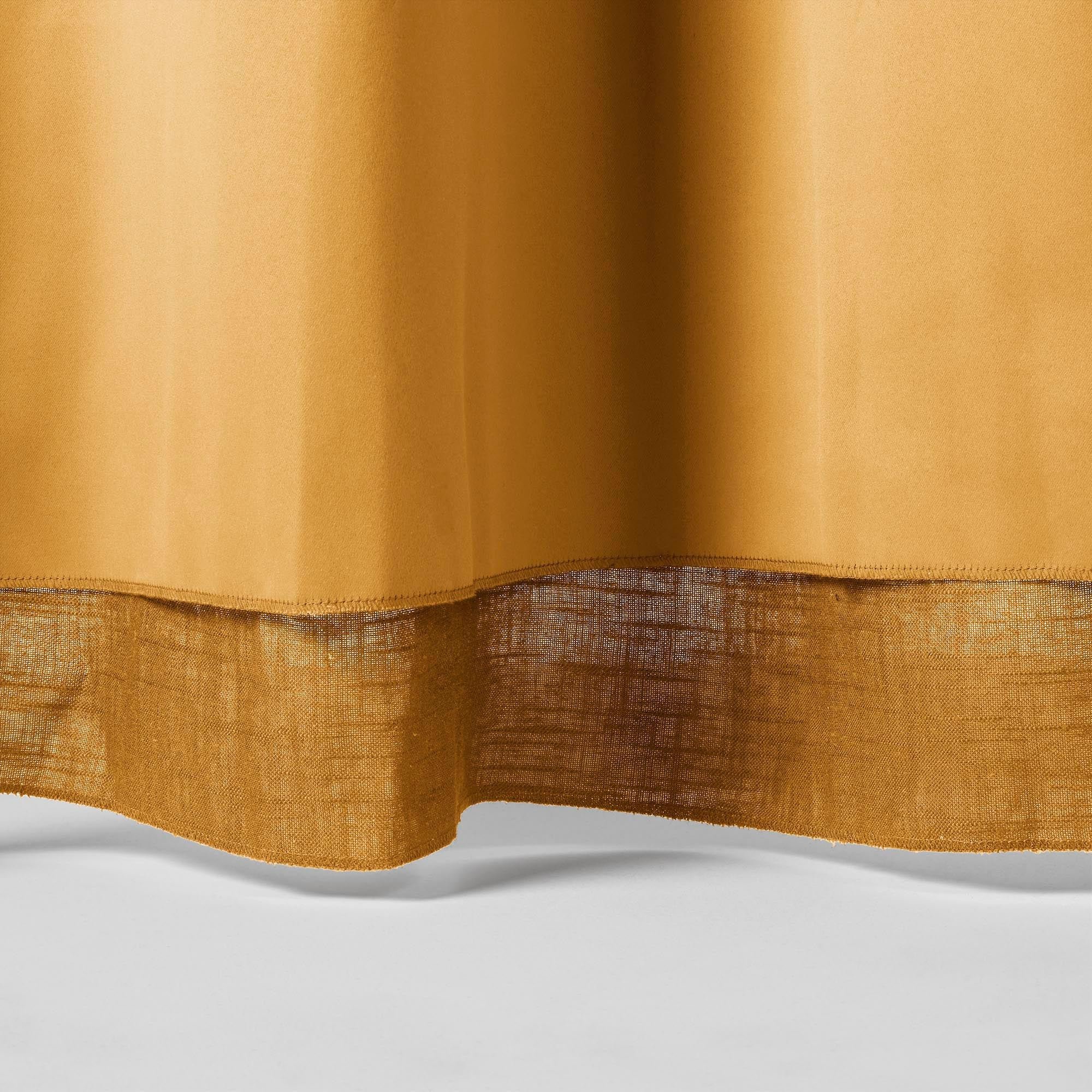 Lined black-out curtain with eyelets MADURA Yellow