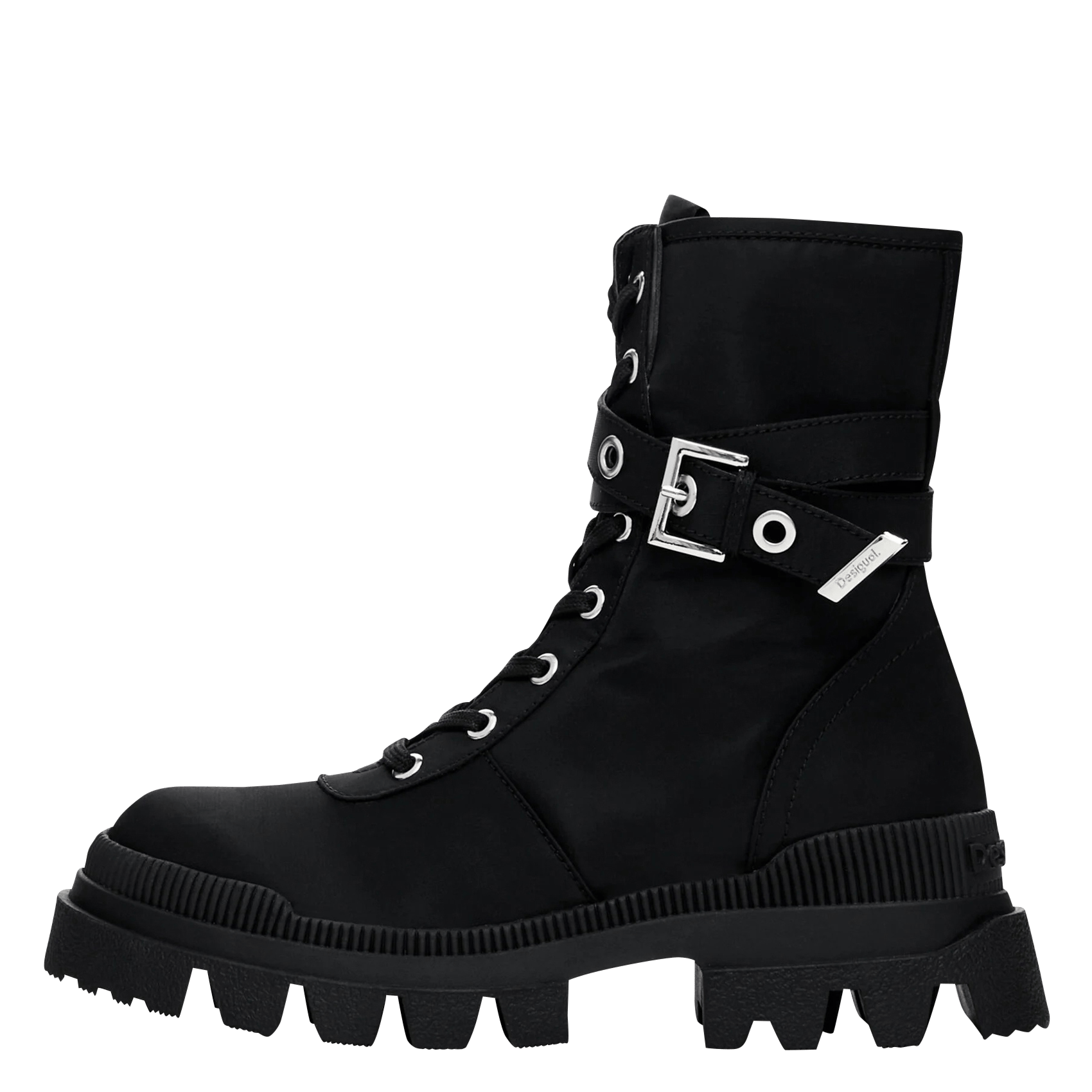 Bottines Compensées DESIGUAL En Velours Marron - Talon 10 Cm, T.40 - Très Bon état Avec Boîte
